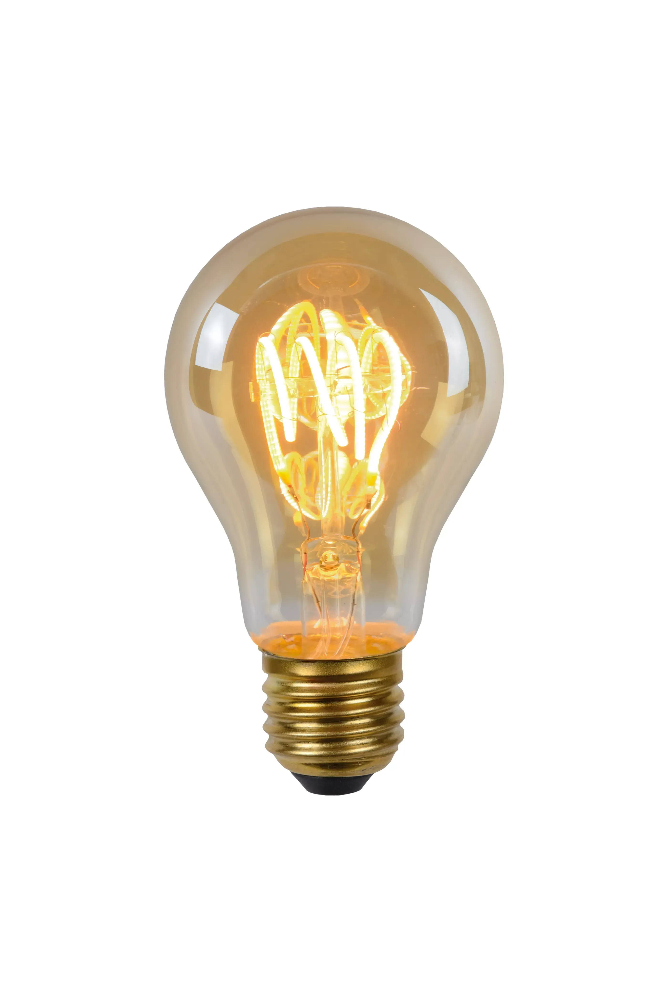 Online A60 - Filament lamp - Ø 6 cm - LED Dimb. - E27 - 1x4,9W 2200K - Amber Kooldraadlampen