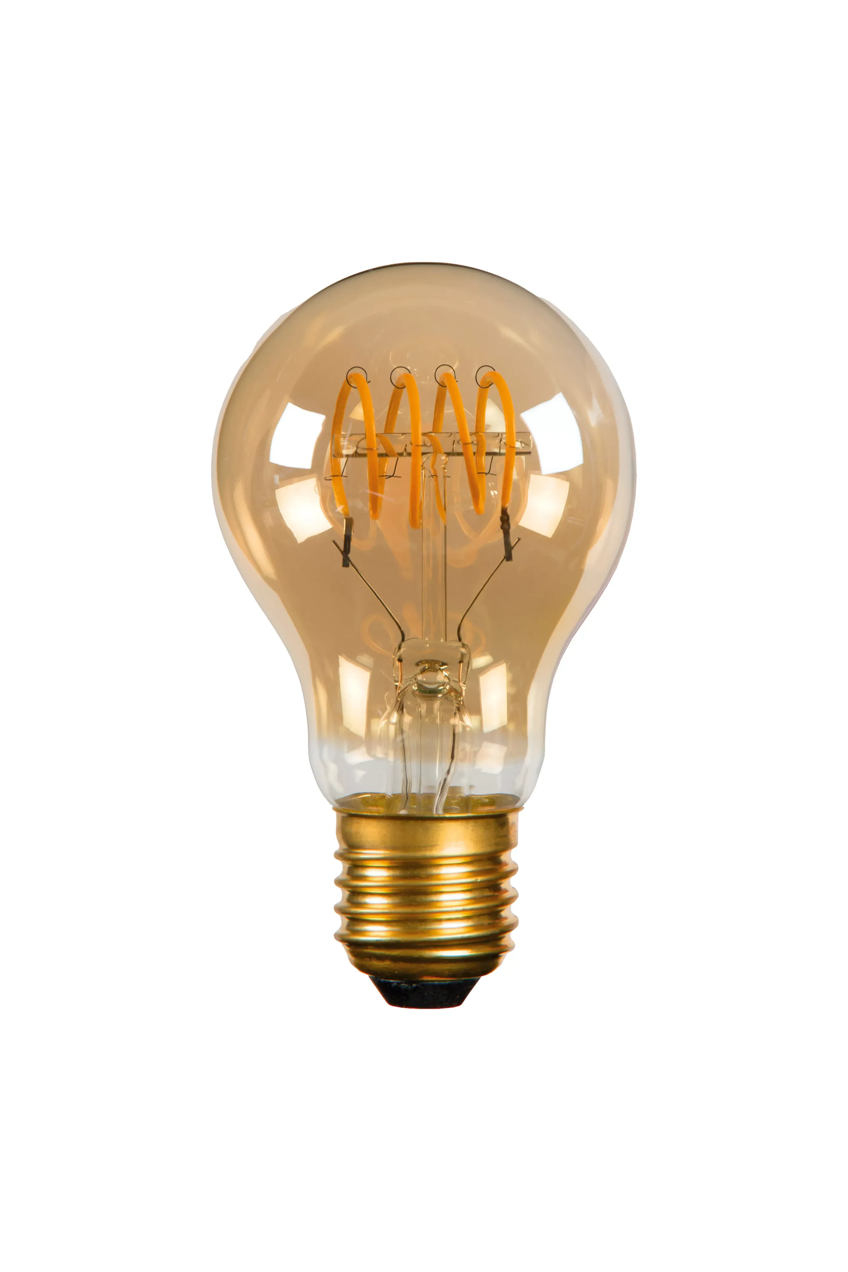 Online A60 - Filament lamp - Ø 6 cm - LED Dimb. - E27 - 1x4,9W 2200K - Amber Kooldraadlampen