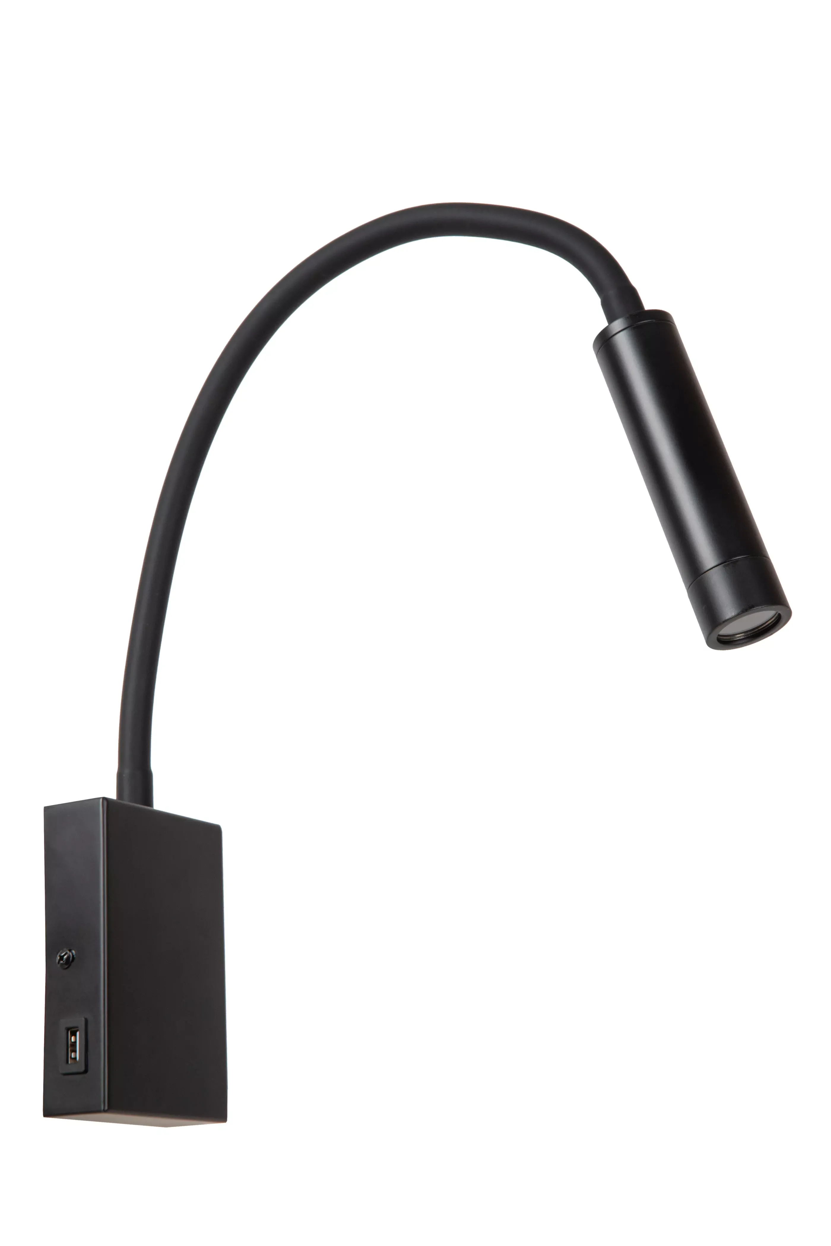 Outlet ALEC - Wandspot / Wandlamp - LED - G9 - 1x3W 2700K - Inclusief omwisselbare ringen - Zwart Wandverlichting