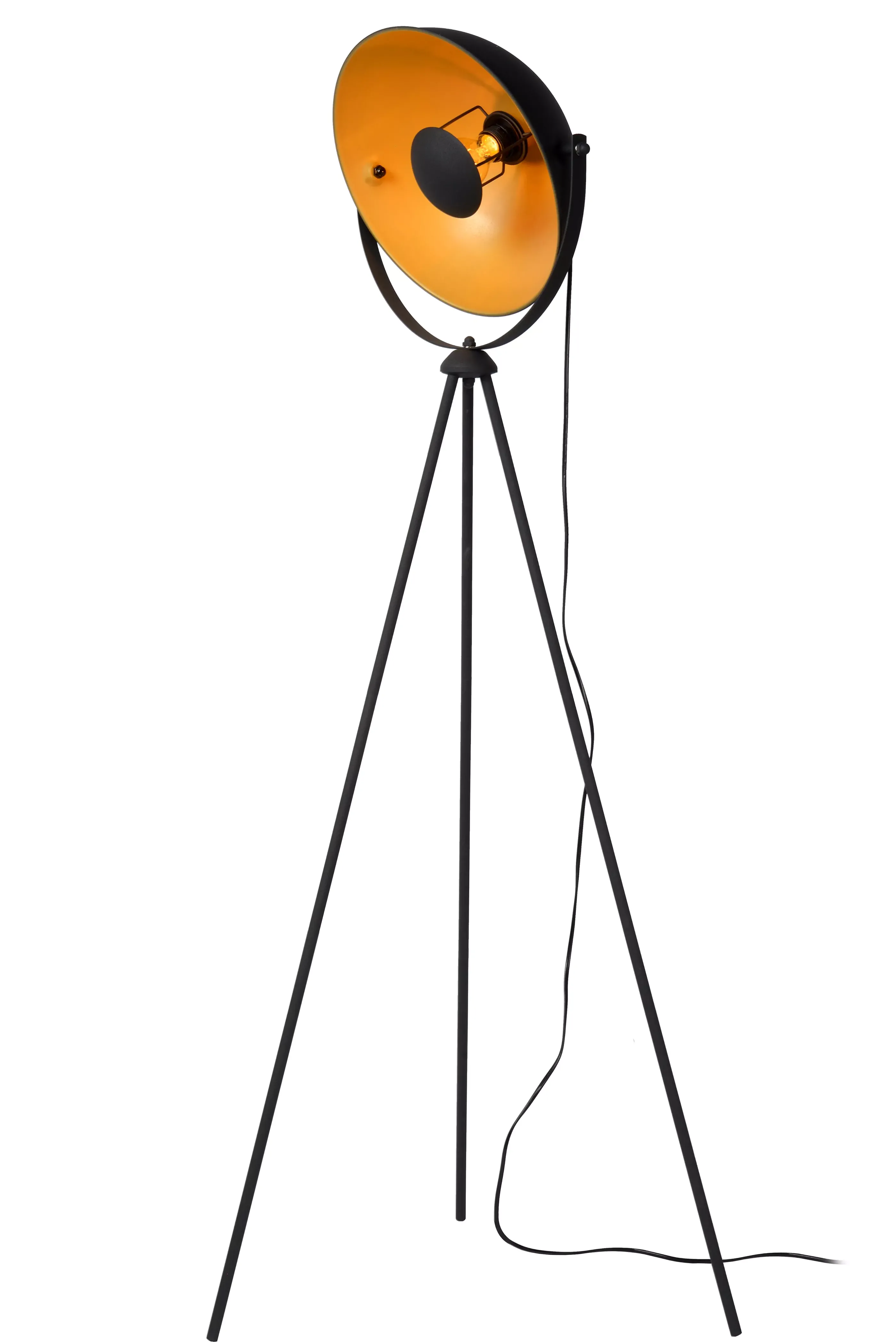 Store ALVARO - Vloerlamp - 1xE27 - Zwart Staande Lampen