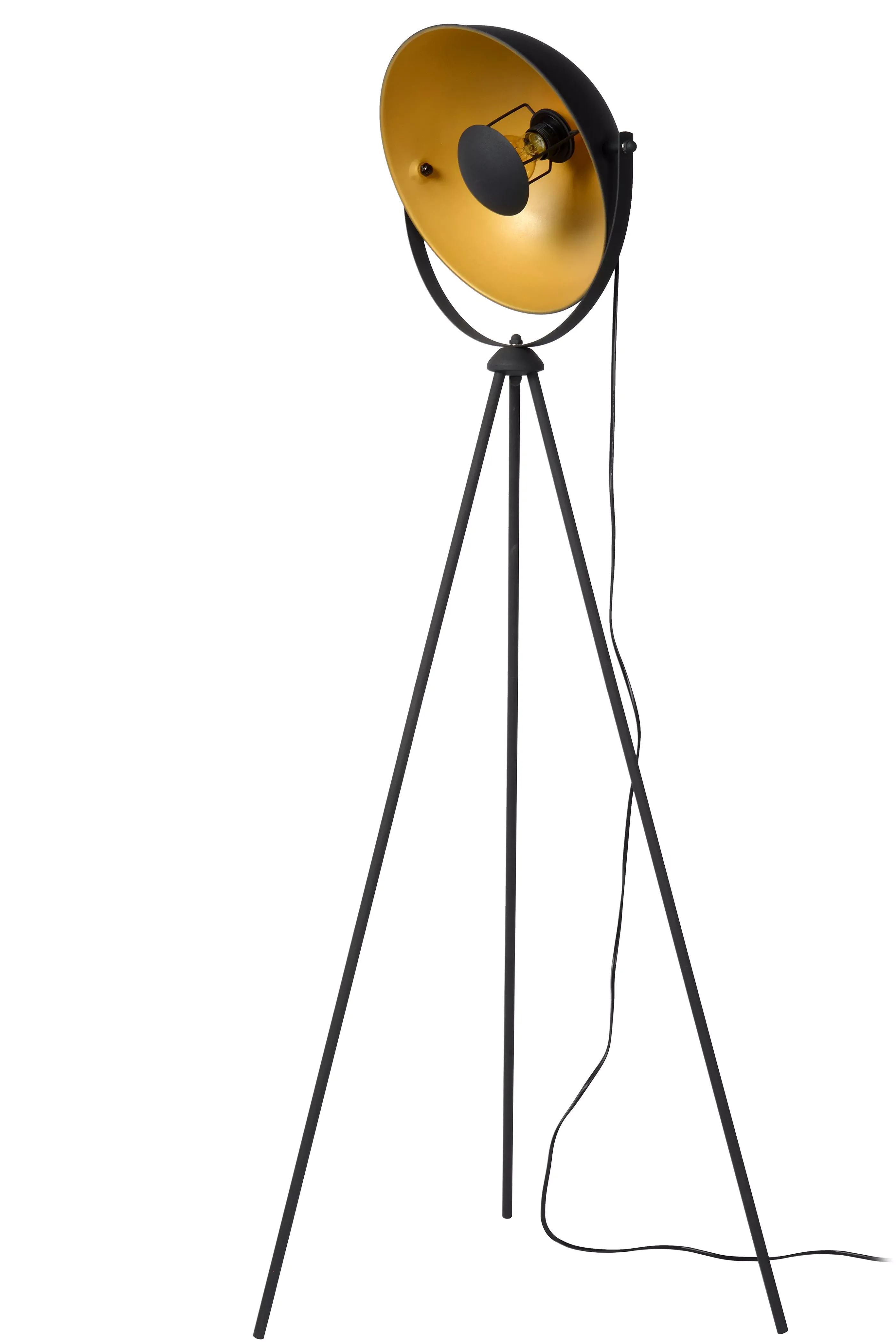 Store ALVARO - Vloerlamp - 1xE27 - Zwart Staande Lampen