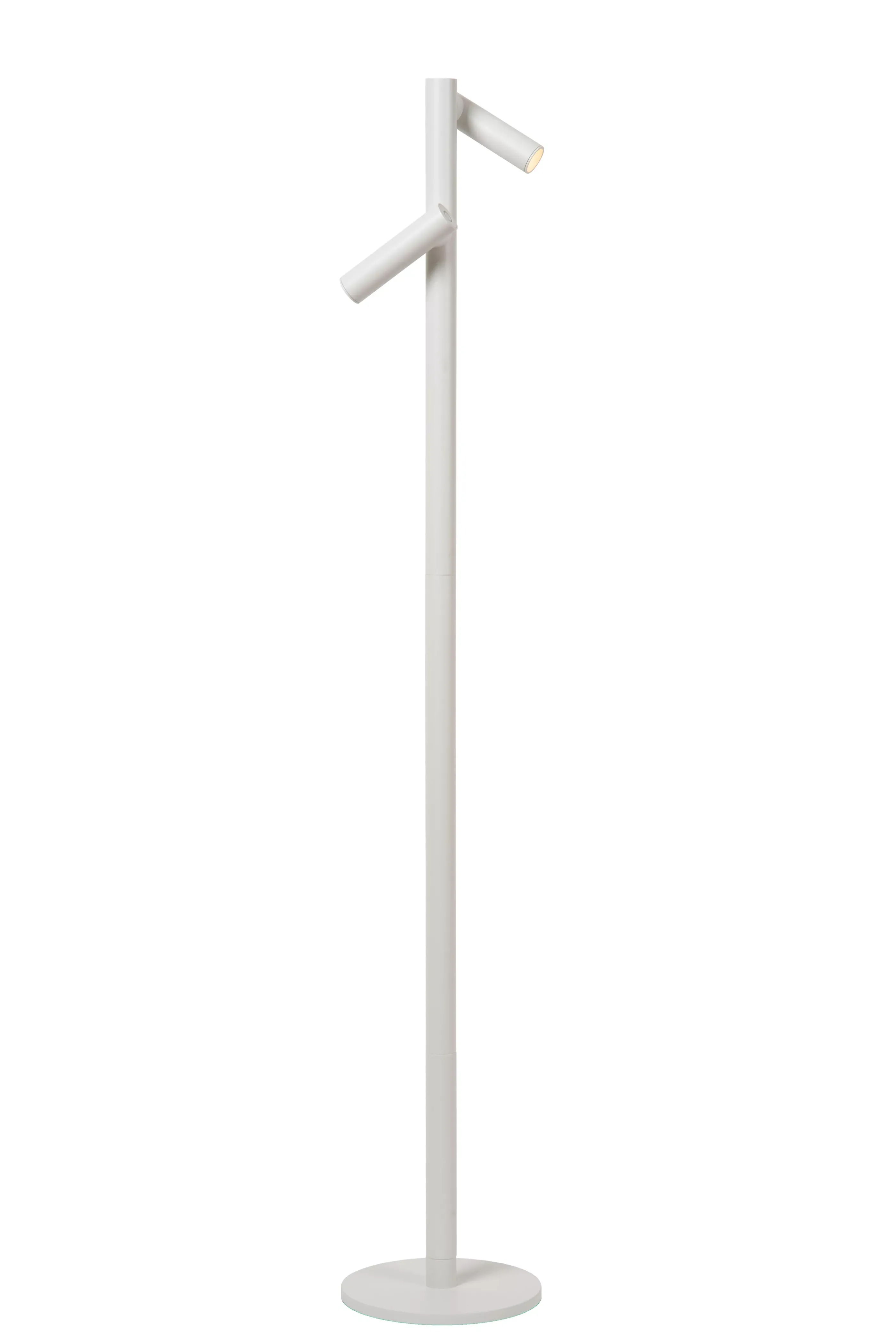Online ANTRIM - Oplaadbare Leeslamp Binnen/Buiten - Accu/Batterij - LED Dimb. - 2x2,2W 2700K - IP54 - Met draadloos oplaadstation - Wit Staande Lampen