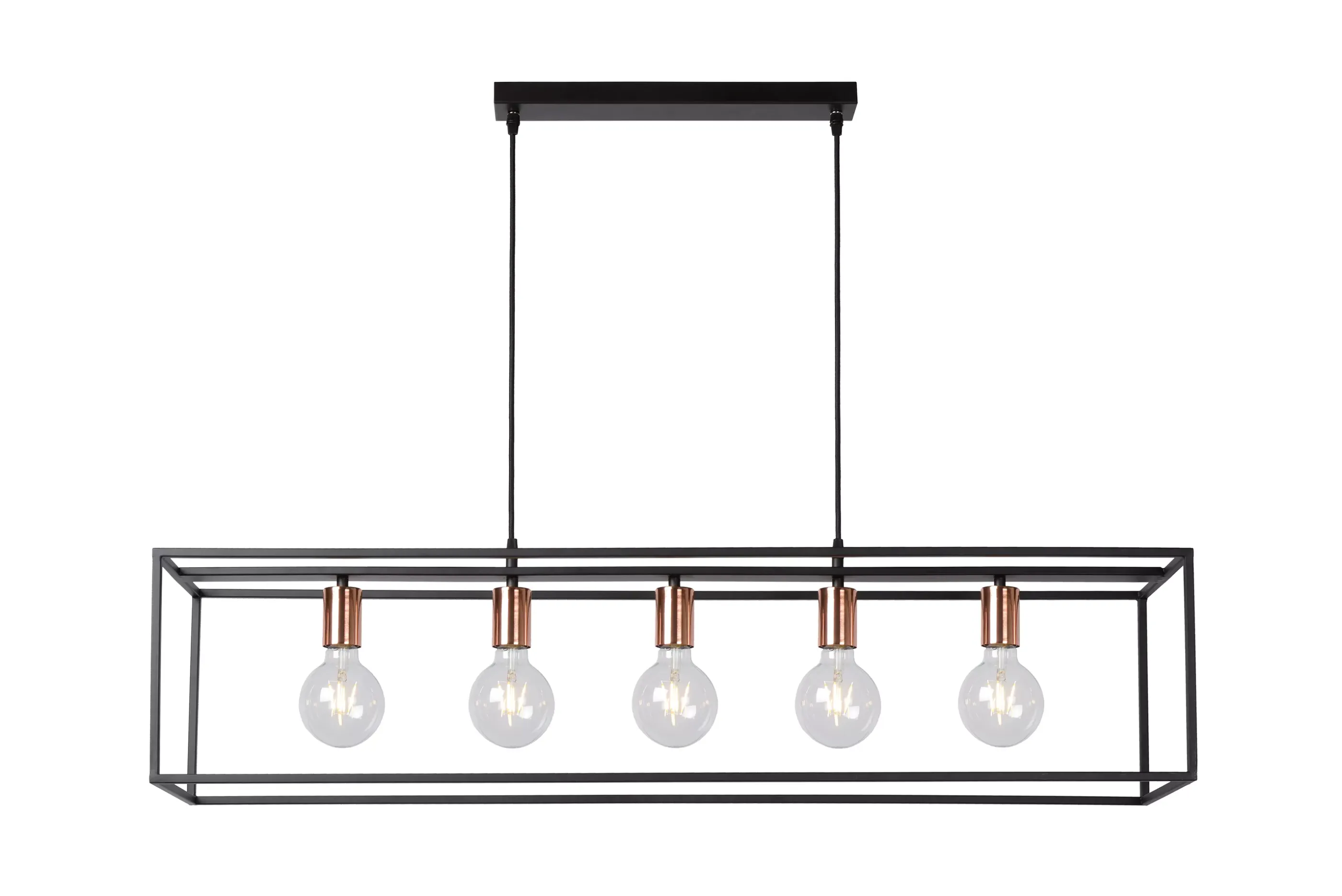 Store ARTHUR - Hanglamp - 5xE27 - Zwart Hanglampen