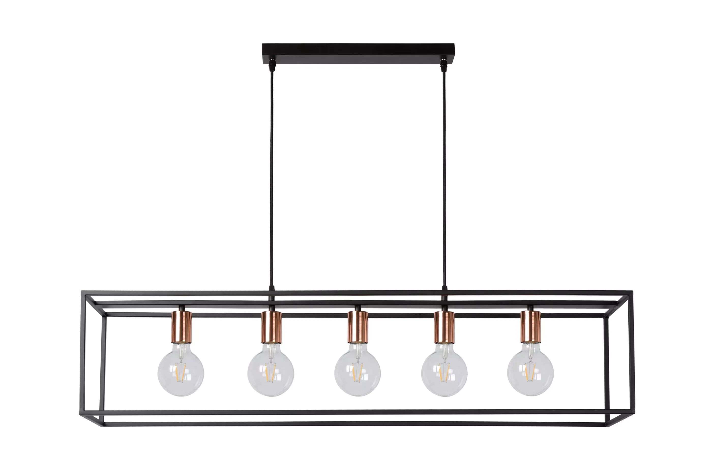 Store ARTHUR - Hanglamp - 5xE27 - Zwart Hanglampen