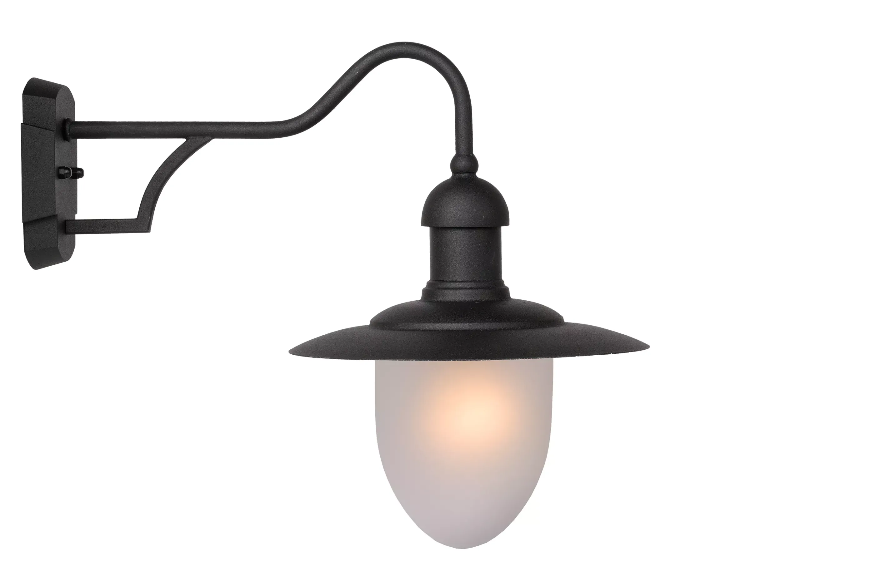 Sale ARUBA - Wandlamp Binnen/Buiten - Ø 25 cm - 1xE27 - IP44 - Zwart Wandverlichting Buiten