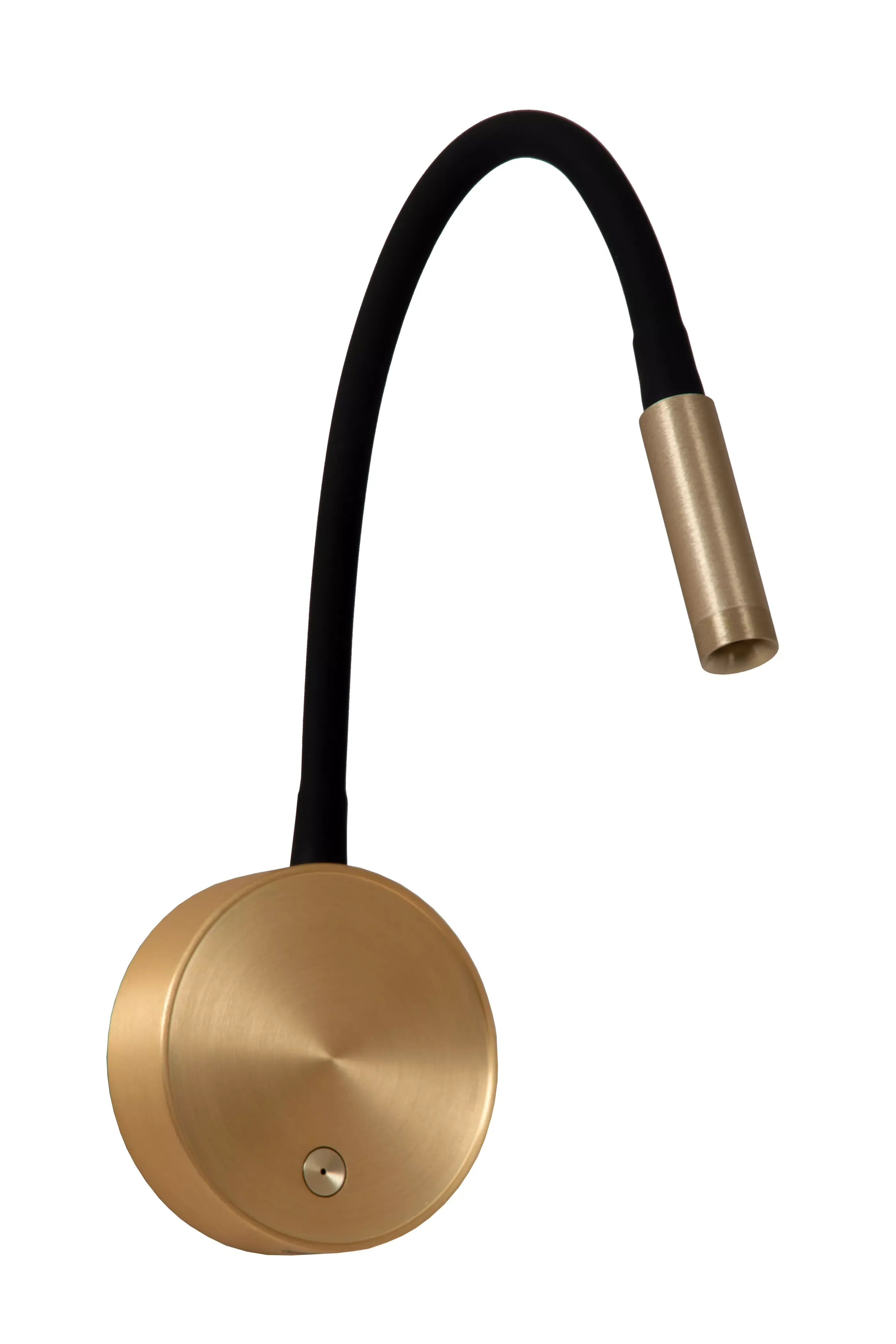 Clearance ASJA - Oplaadbare Wandspot / Wandlamp - Accu/Batterij - LED 3 StepDim - 1x3W 2700K - Mat Goud / Messing Wandverlichting