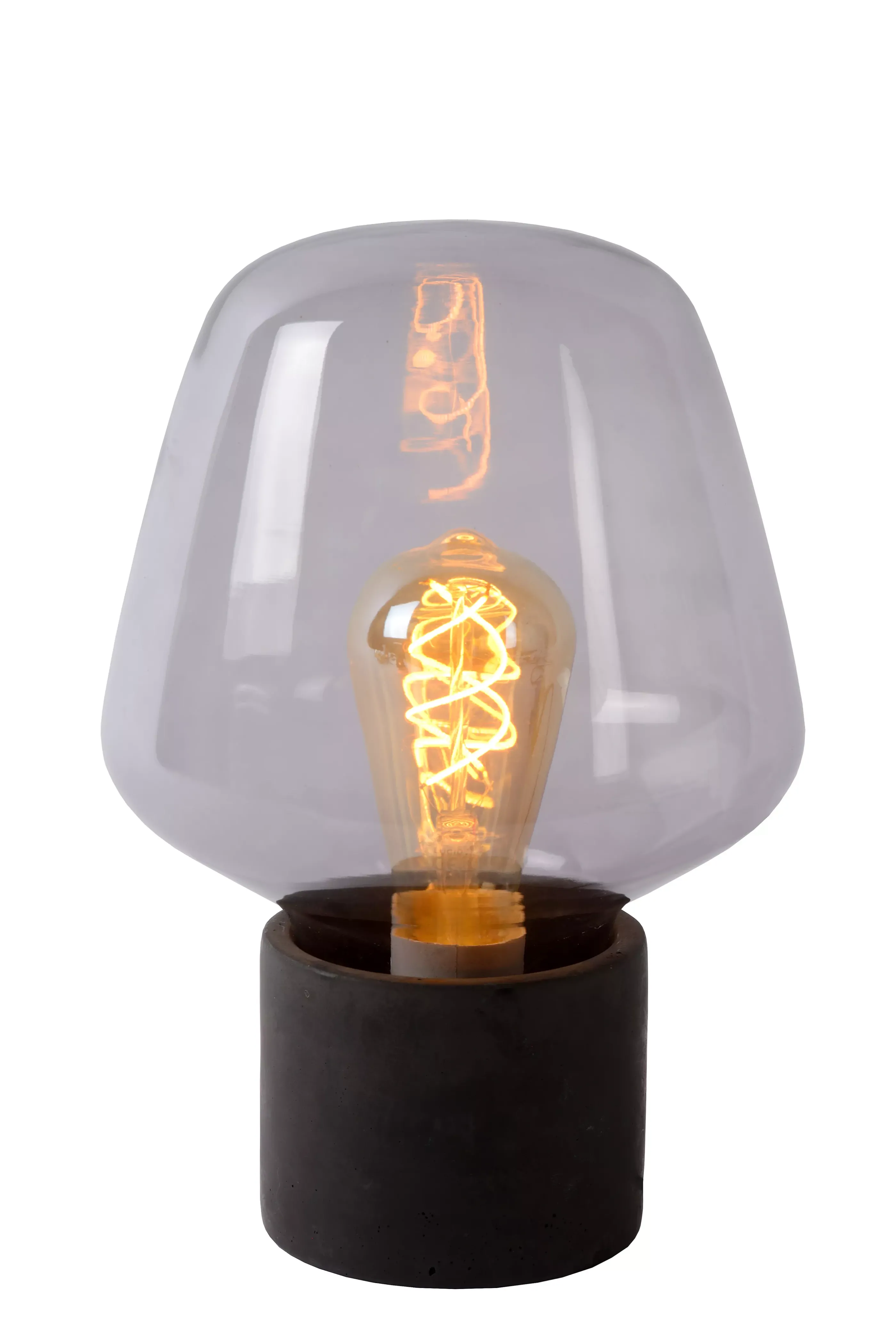 Outlet BECKY - Tafellamp - Ø 20 cm - 1xE27 - Fumé Tafellampen