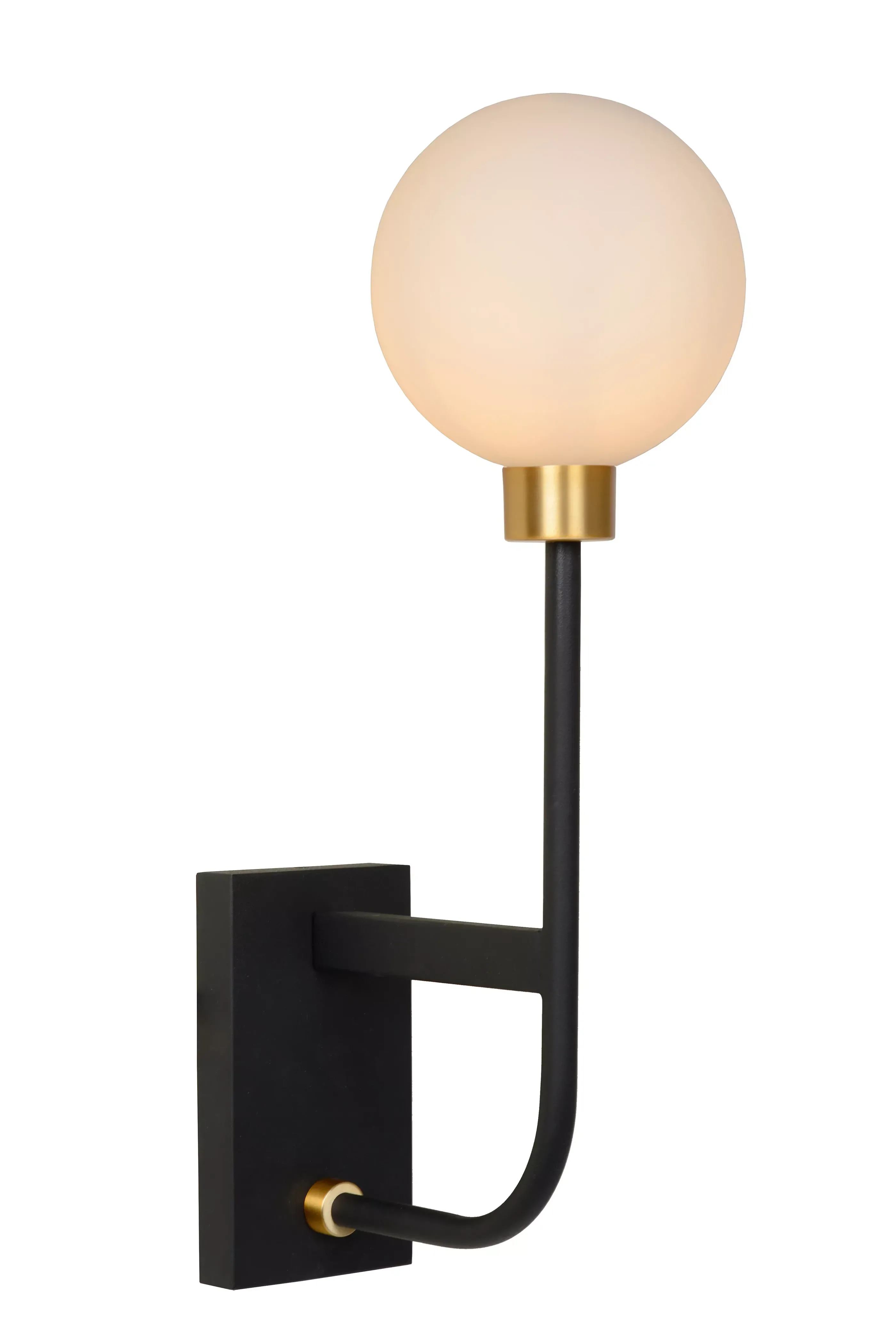 Outlet BEREND - Wandlamp Badkamer - 1xG9 - IP44 - Zwart Wandverlichting