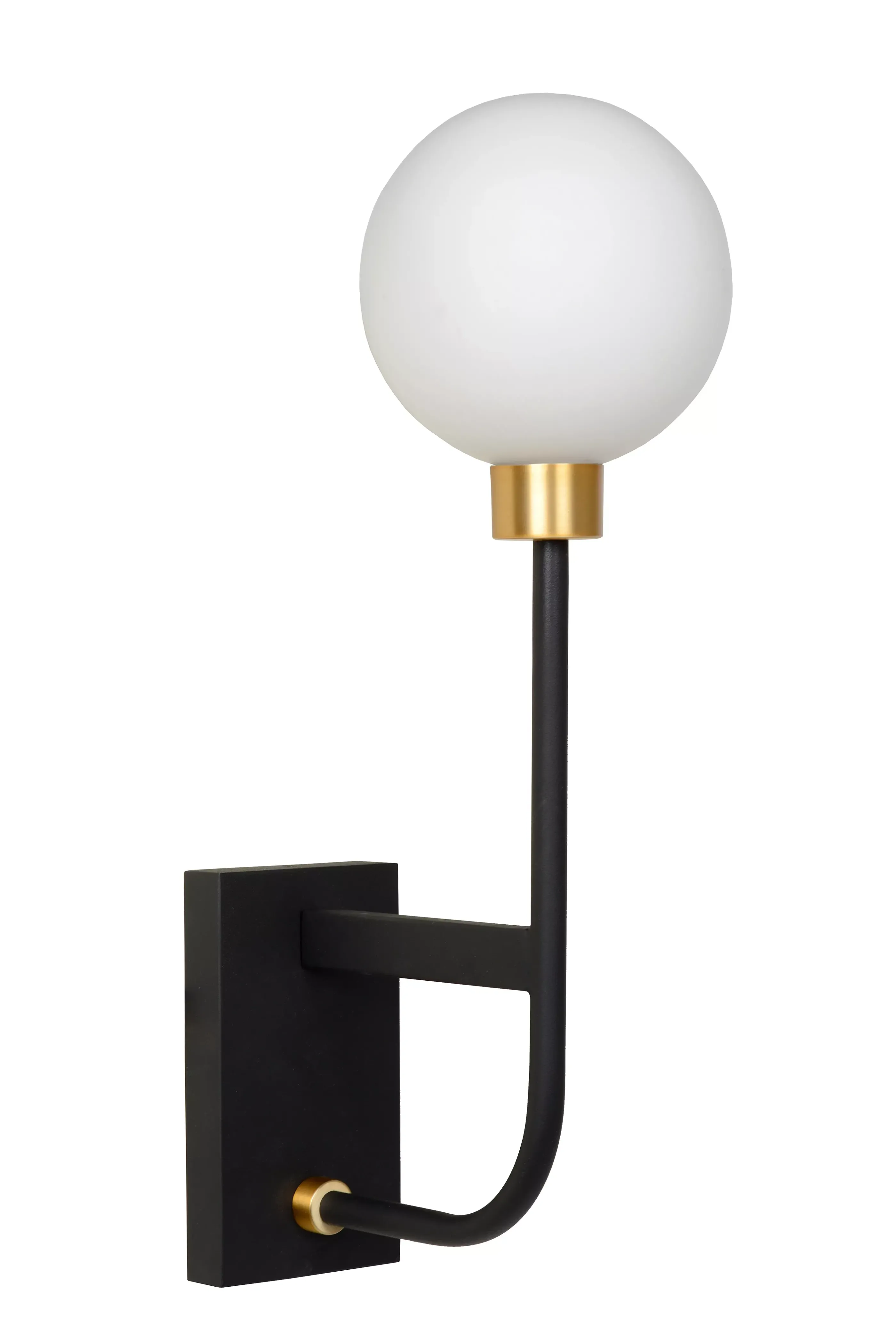 Outlet BEREND - Wandlamp Badkamer - 1xG9 - IP44 - Zwart Wandverlichting