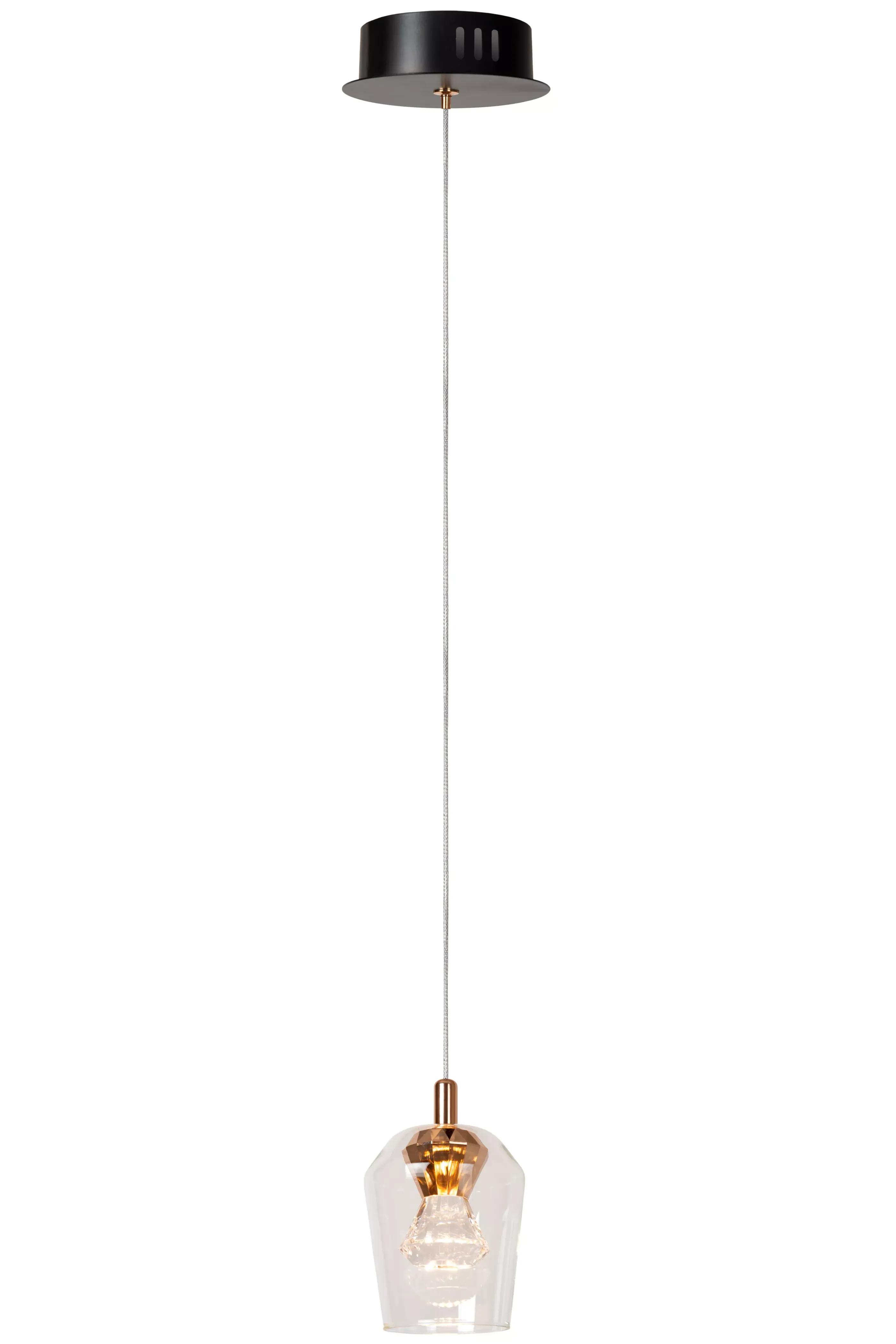 Cheap BERLIANE - Hanglamp - Ø 12 cm - LED Dimb. - 1x4W 2700K - Transparant Hanglampen