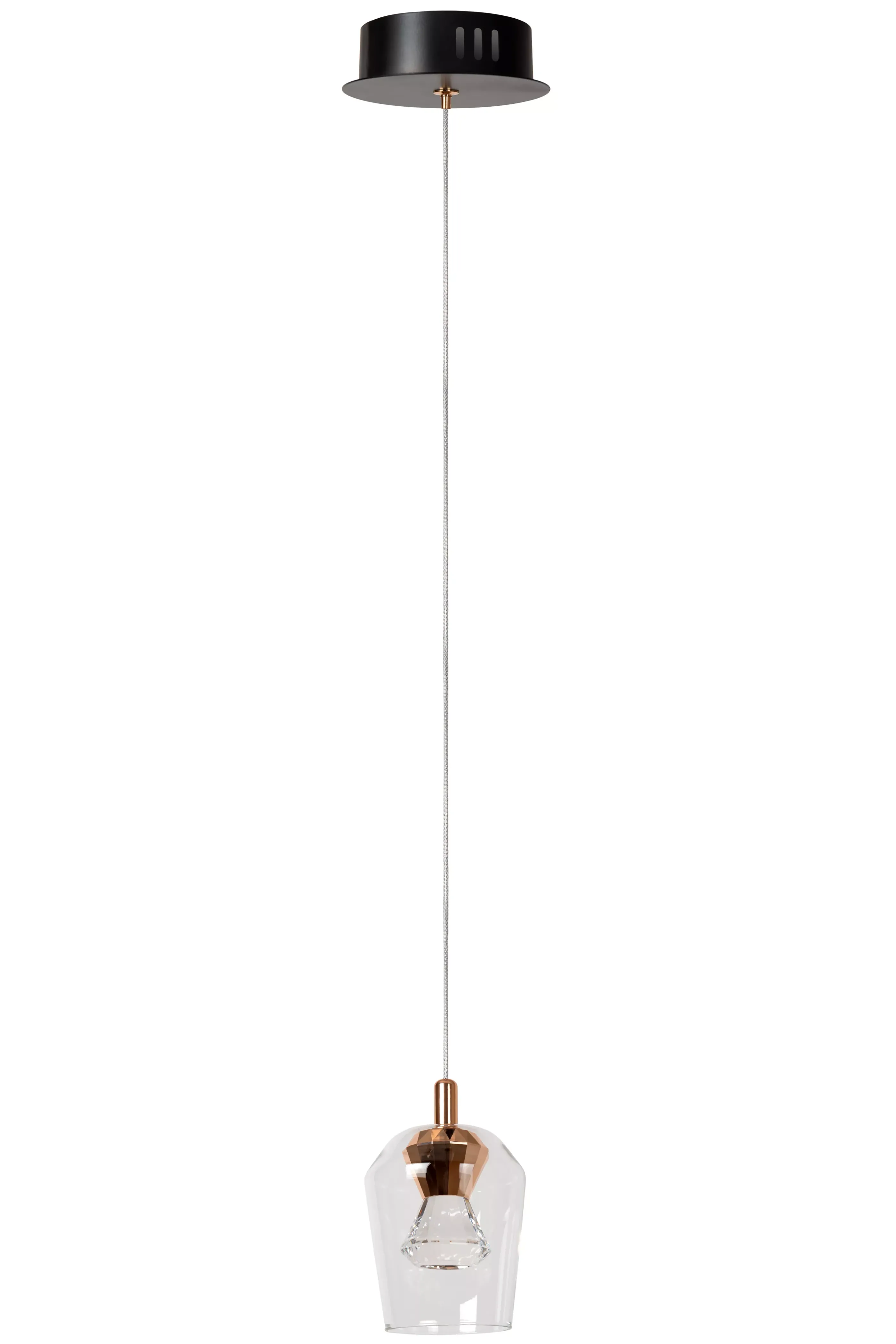 Cheap BERLIANE - Hanglamp - Ø 12 cm - LED Dimb. - 1x4W 2700K - Transparant Hanglampen