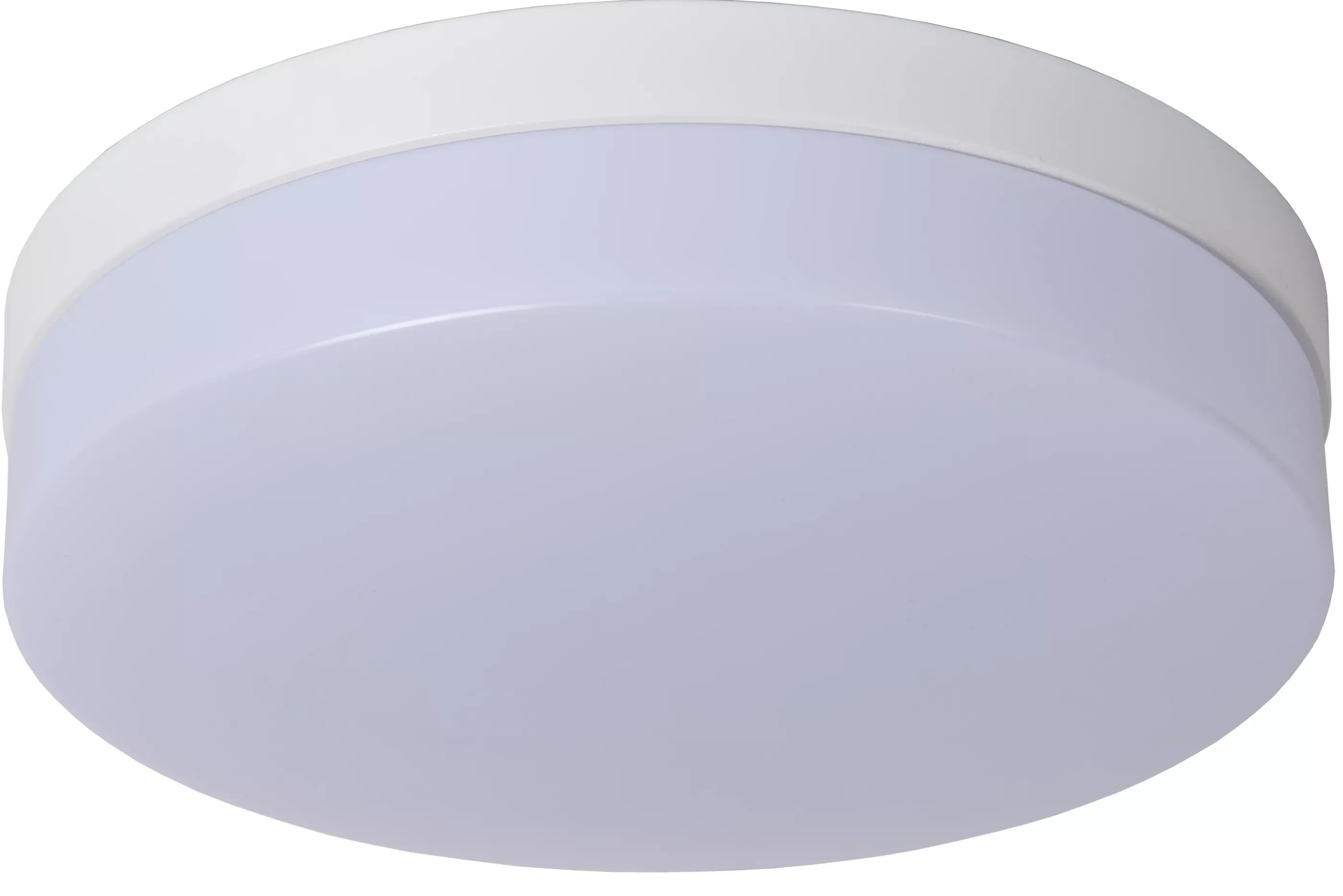 Clearance BISKIT - Plafonnière Badkamer - Ø 28 cm - LED - 1x18W 2700K - IP44 - Beweging & dag/nacht sensor - Wit Plafondlampen