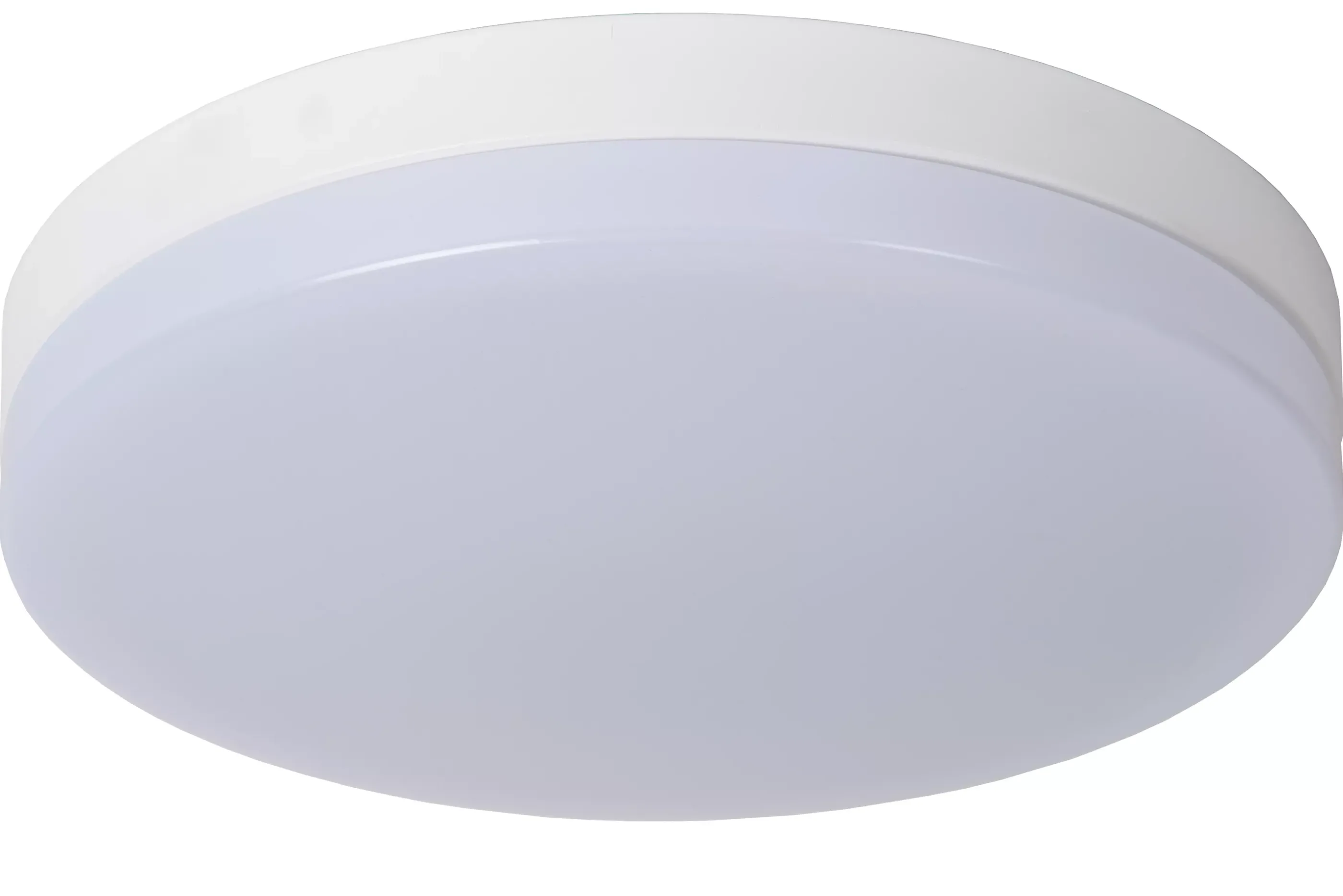 Fashion BISKIT - Plafonnière Badkamer - Ø 40 cm - LED - 1x36W 2700K - IP44 - Beweging & dag/nacht sensor - Wit Plafondlampen