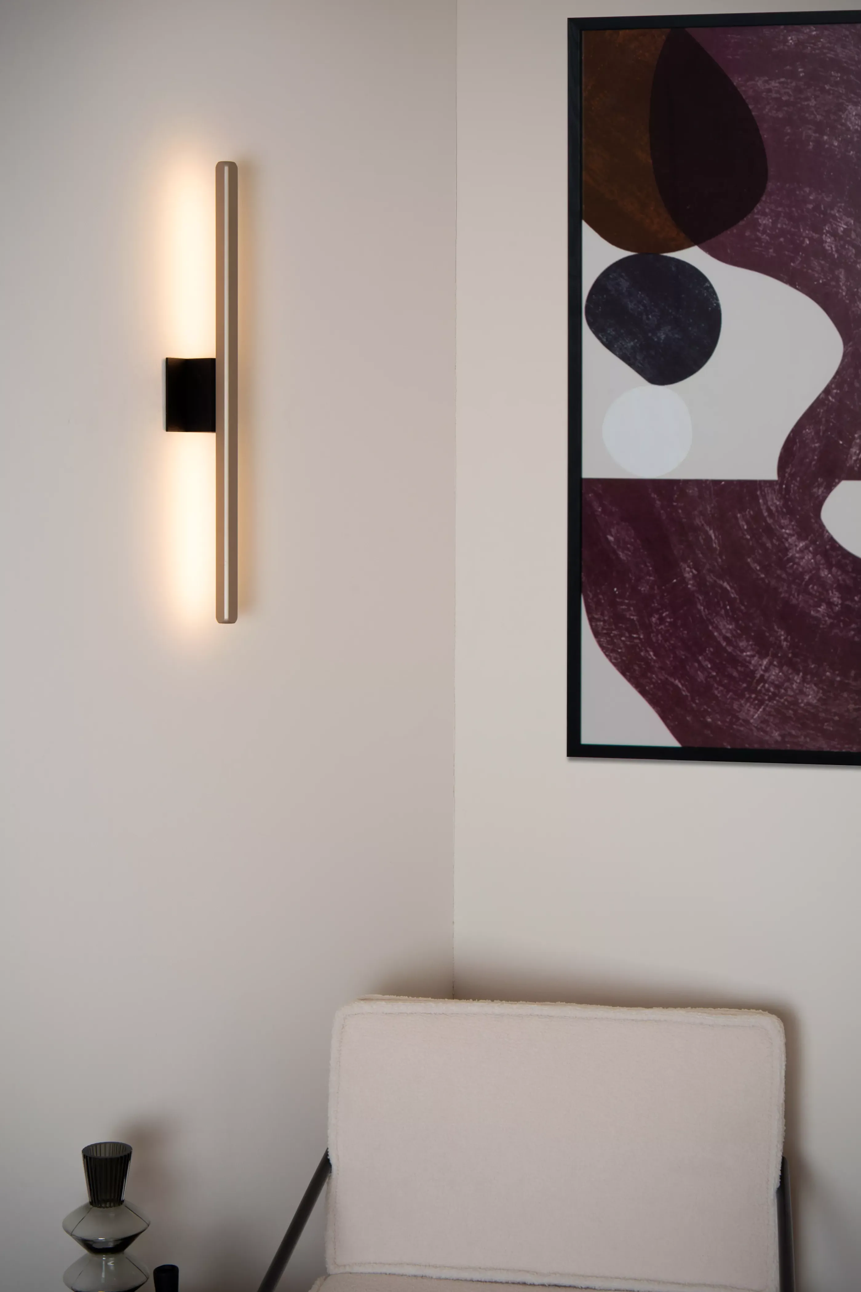 Outlet BRAGA - Wandlamp Binnen/Buiten - LED - 1x10W 2700K - IP54 - Koffie Wandverlichting