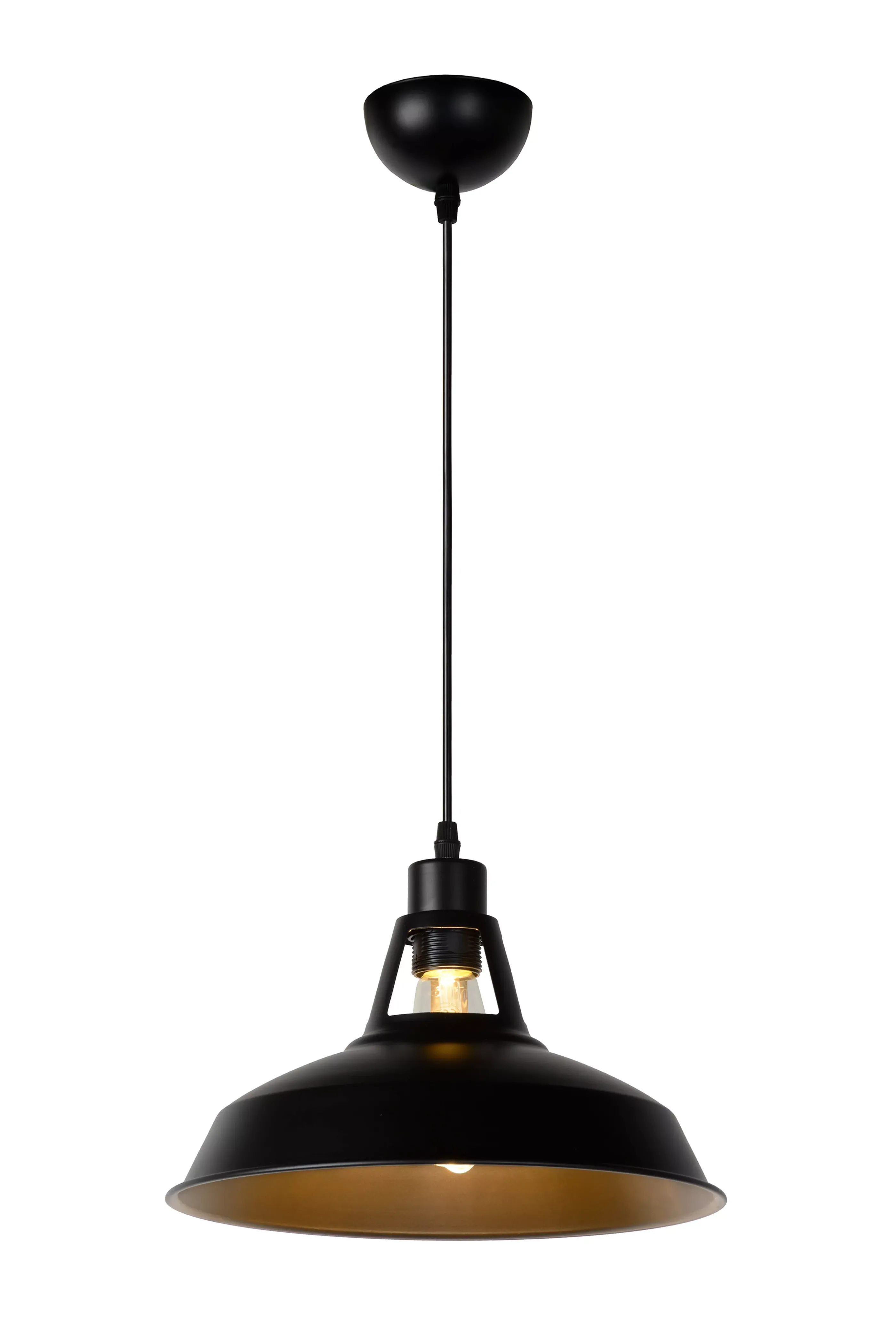 Online BRASSY-BIS - Hanglamp - Ø 31 cm - 1xE27 - Zwart Hanglampen