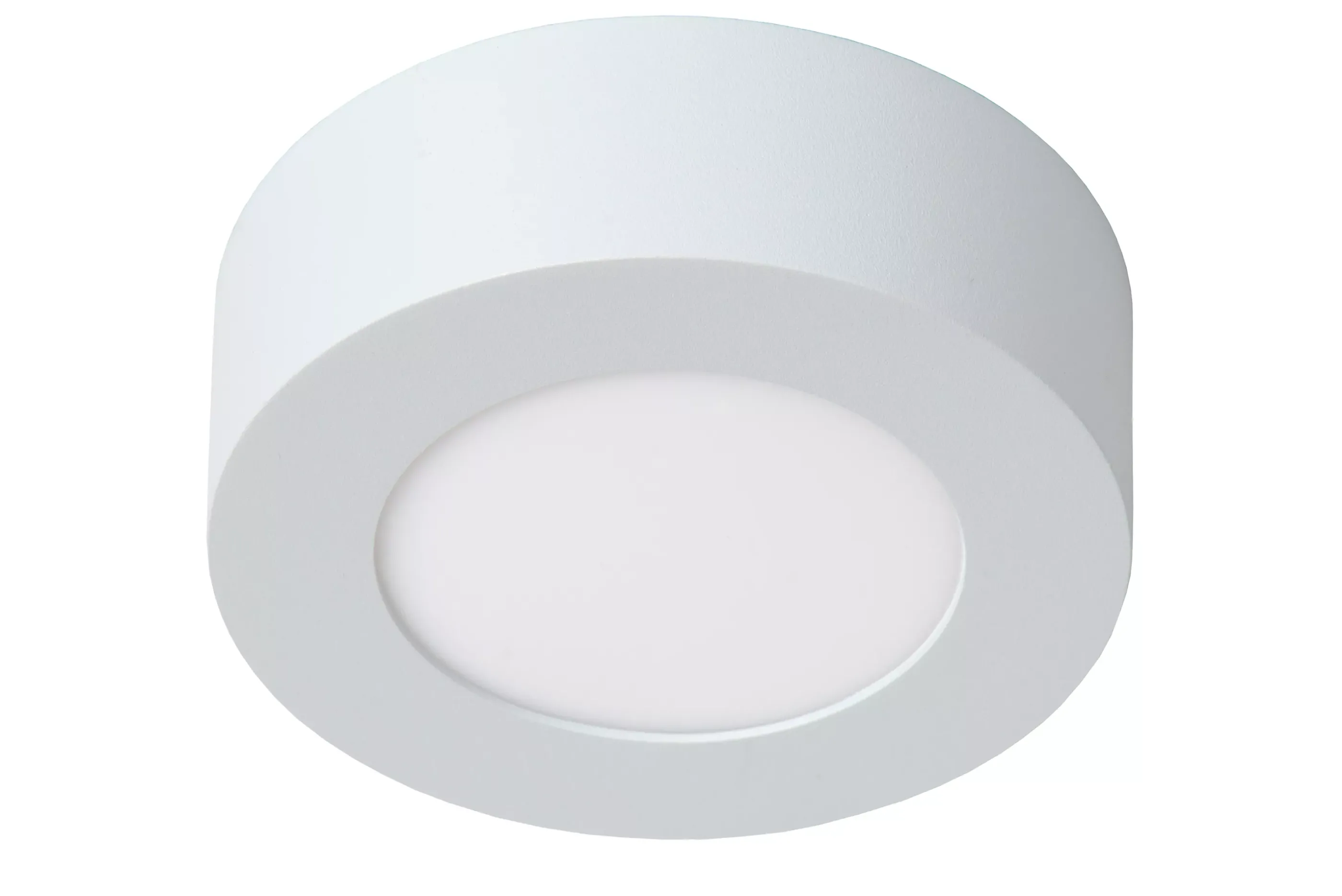 Flash Sale BRICE-LED - Plafonnière Badkamer - Ø 11,7 cm - LED Dimb. - 1x8W 3000K - IP44 - Wit Plafondlampen