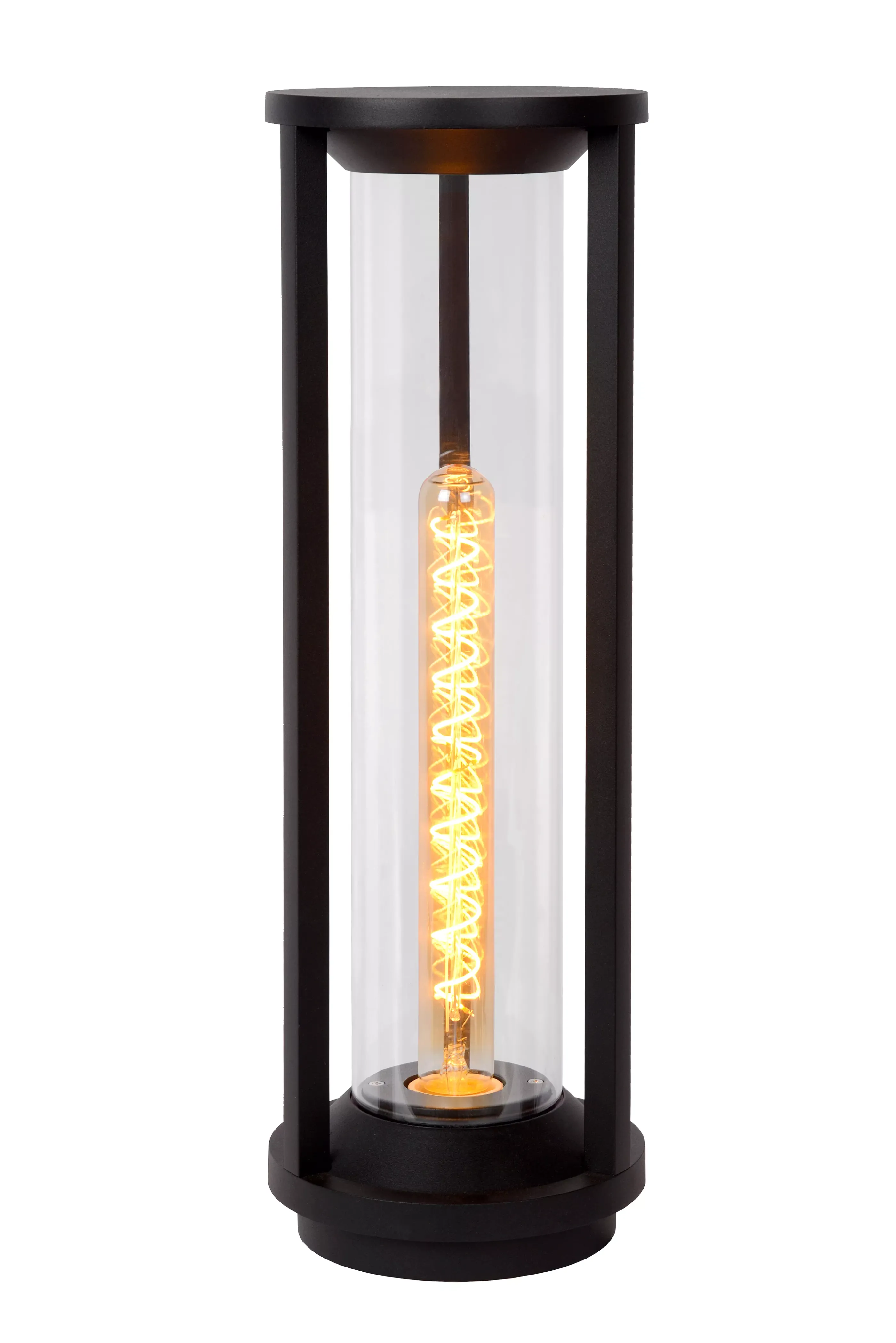 Hot CADIX - Sokkellamp - Ø 16 cm - 1xE27 - IP65 - Zwart Sokkellampen