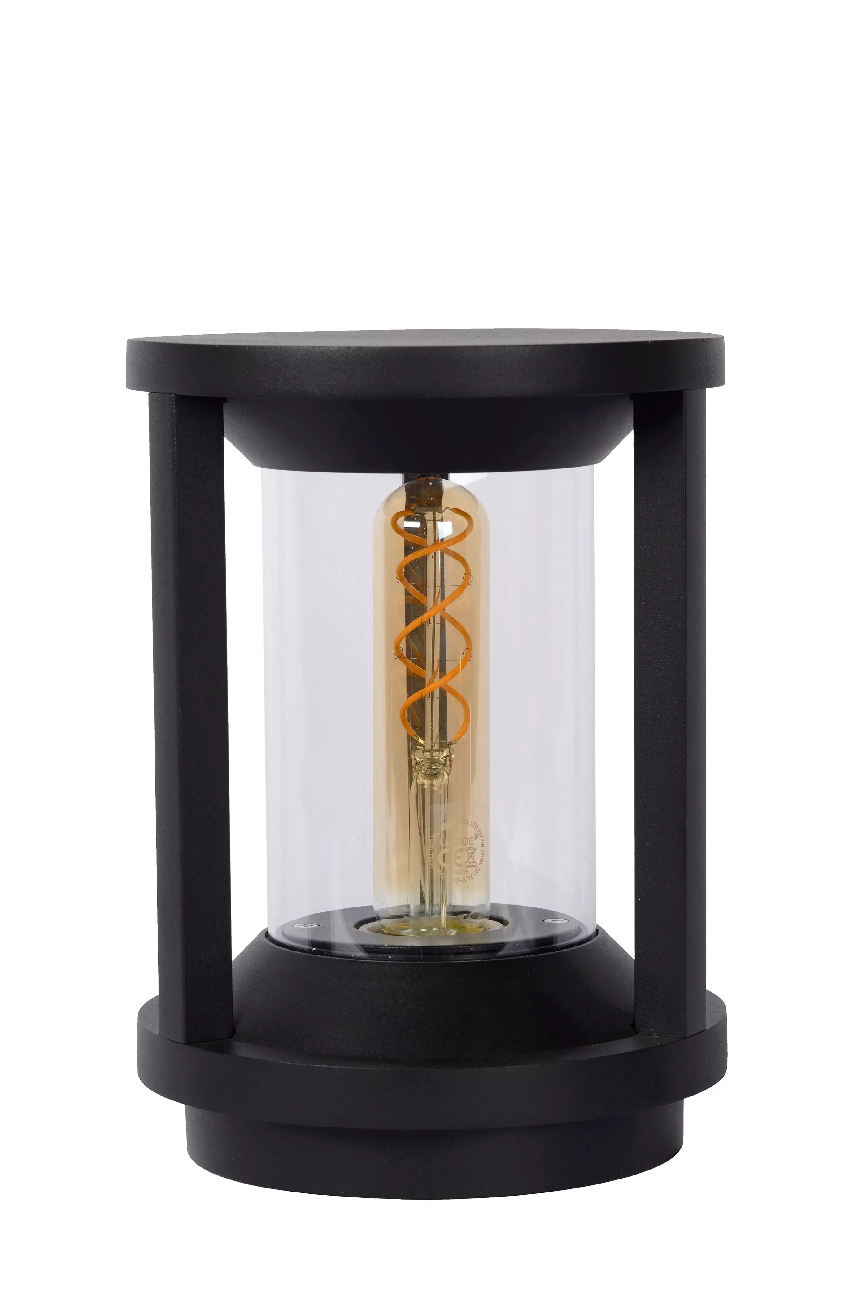 Shop CADIX - Sokkellamp - Ø 16 cm - 1xE27 - IP65 - Zwart Sokkellampen