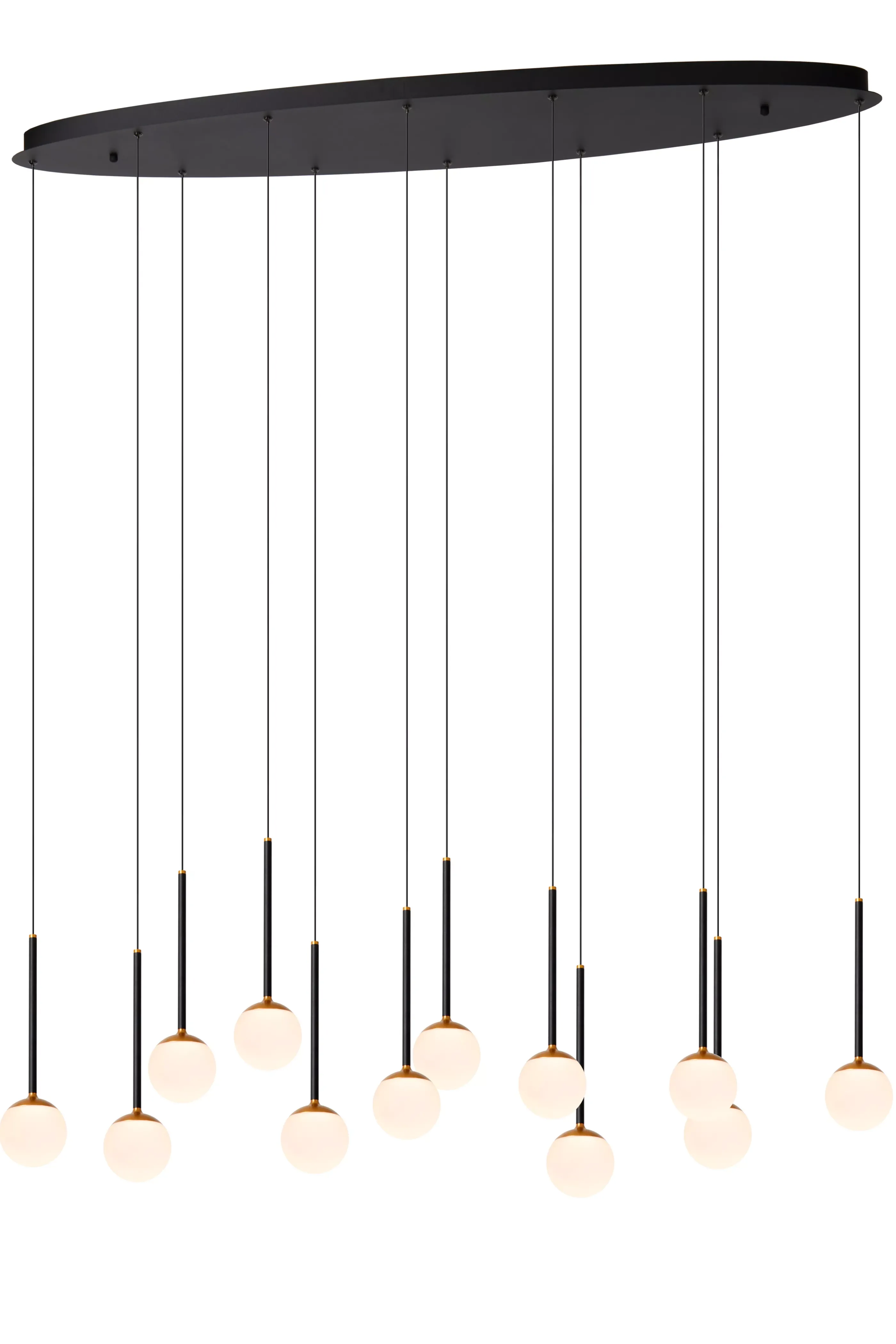 Fashion CALINA - Hanglamp - LED Dimb. - 12x7,7W 2700K - Zwart Hanglampen
