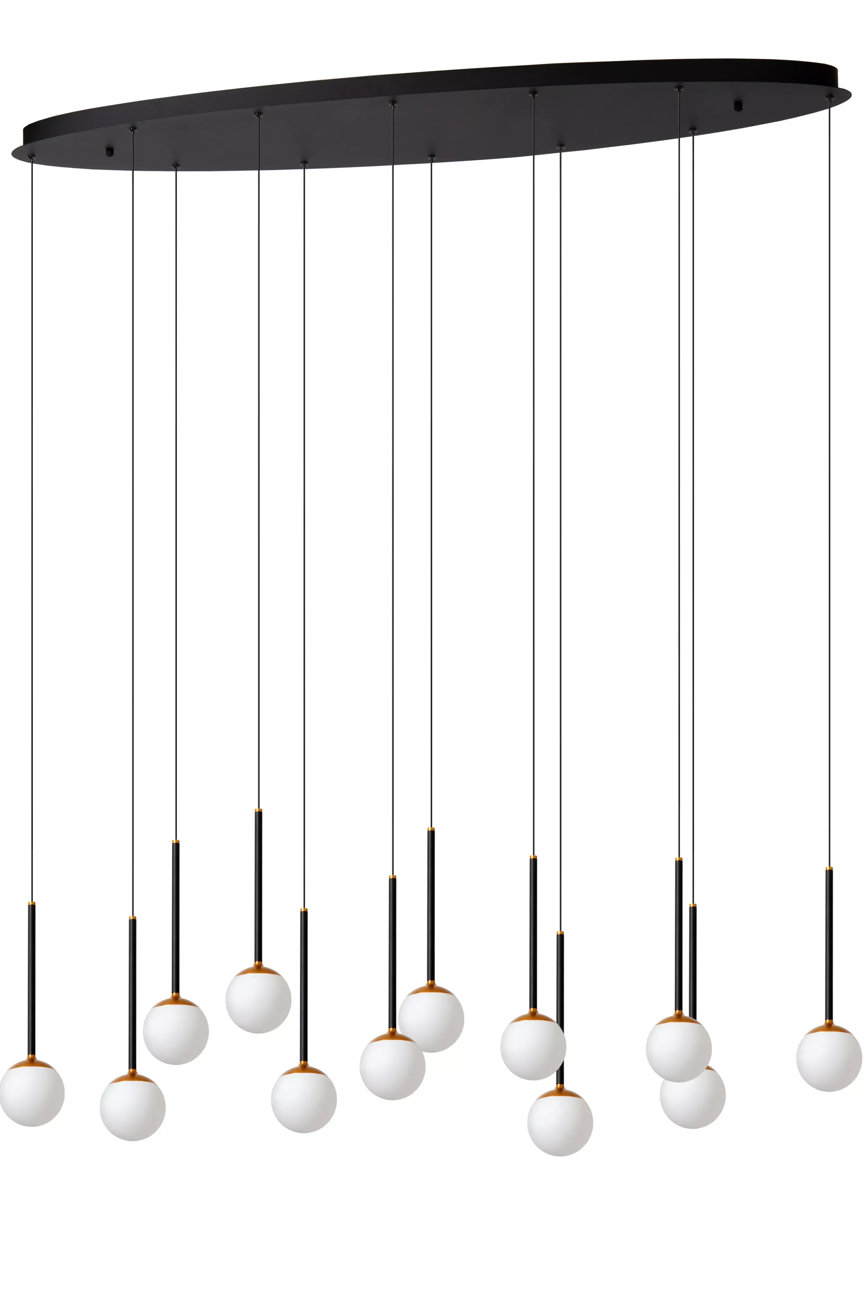Fashion CALINA - Hanglamp - LED Dimb. - 12x7,7W 2700K - Zwart Hanglampen