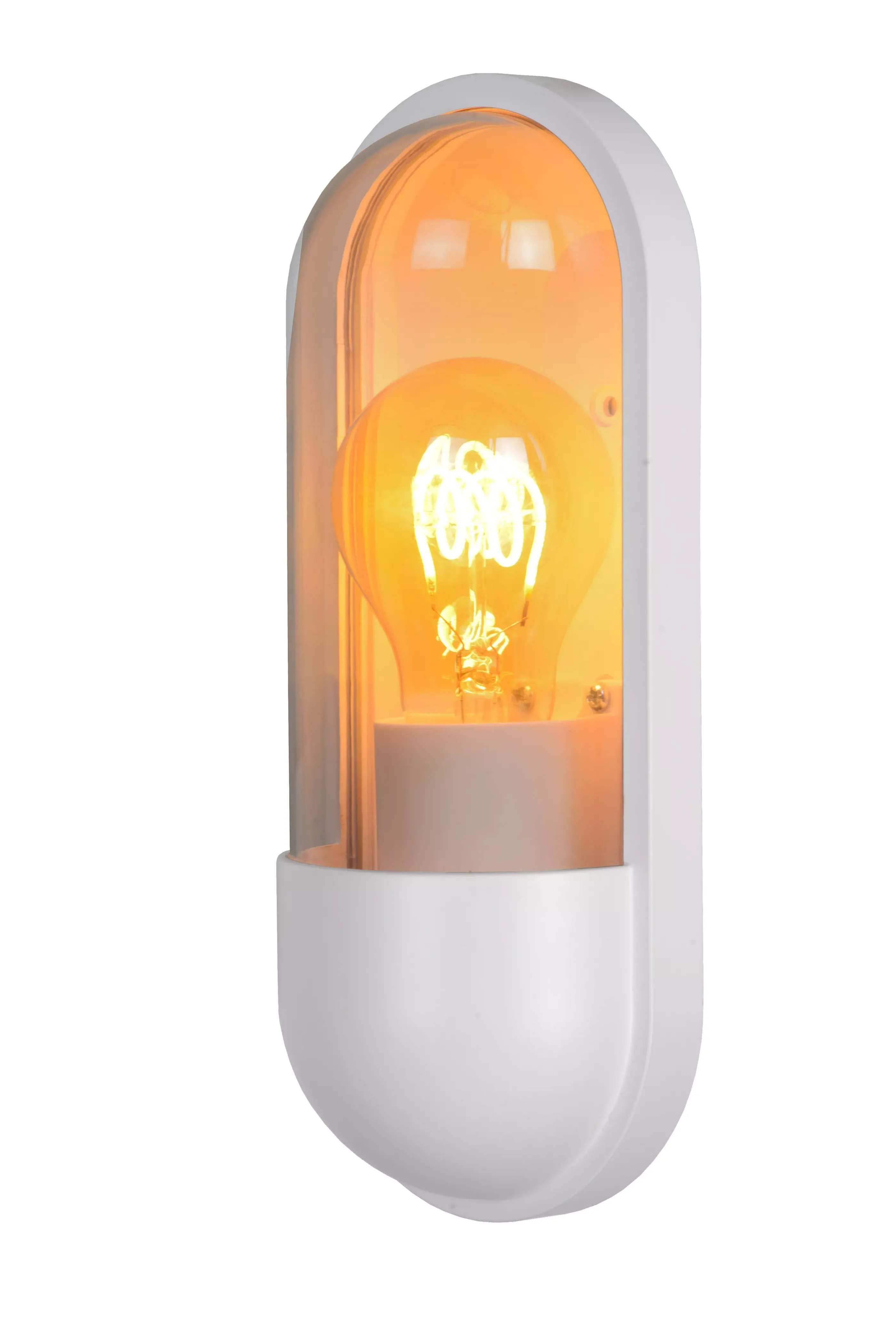 New CAPSULE - Wandlamp Binnen/Buiten - 1xE27 - IP54 - Wit Wandverlichting Buiten