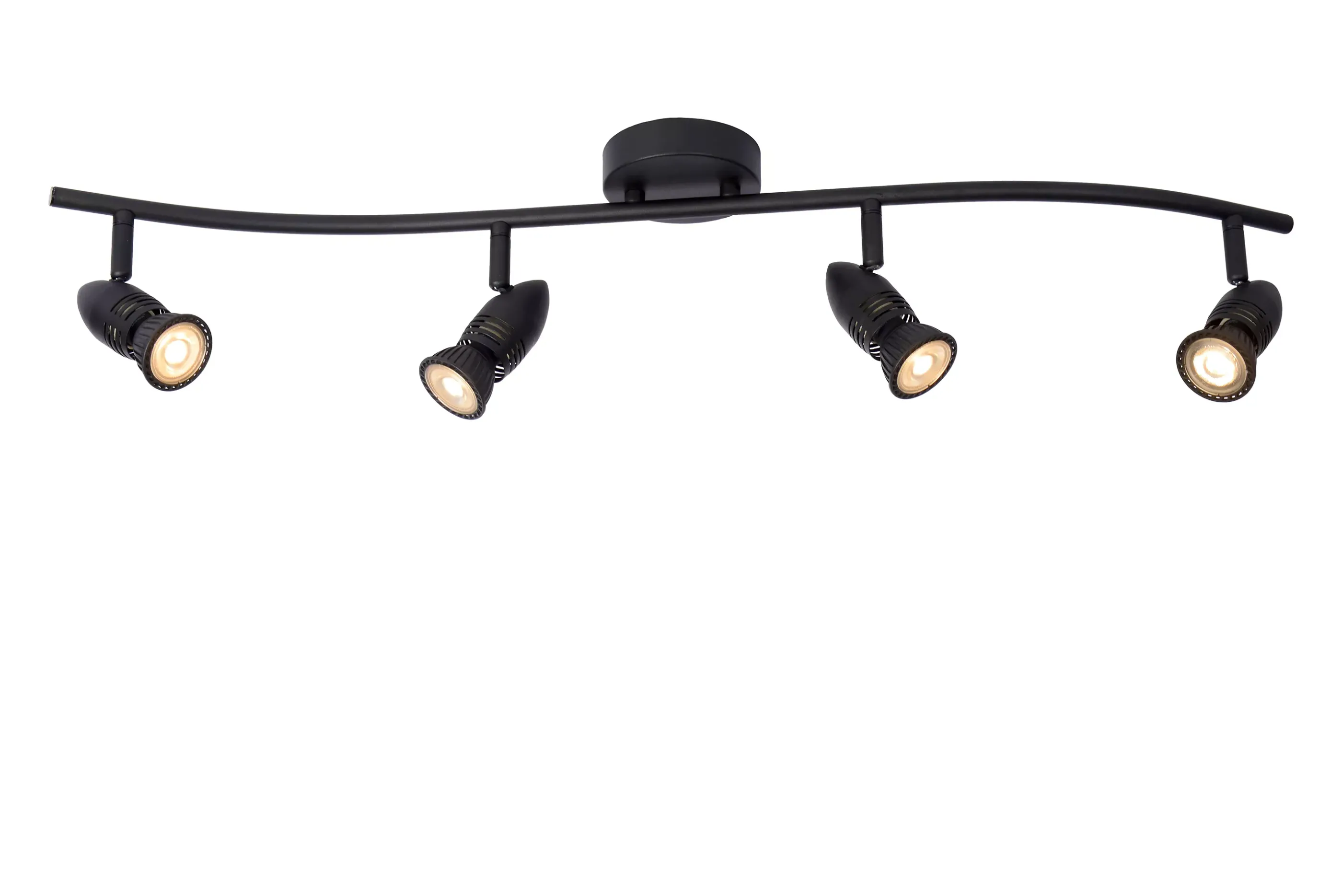 New CARO - Plafondspot - 4xGU10 - Zwart Plafondlampen