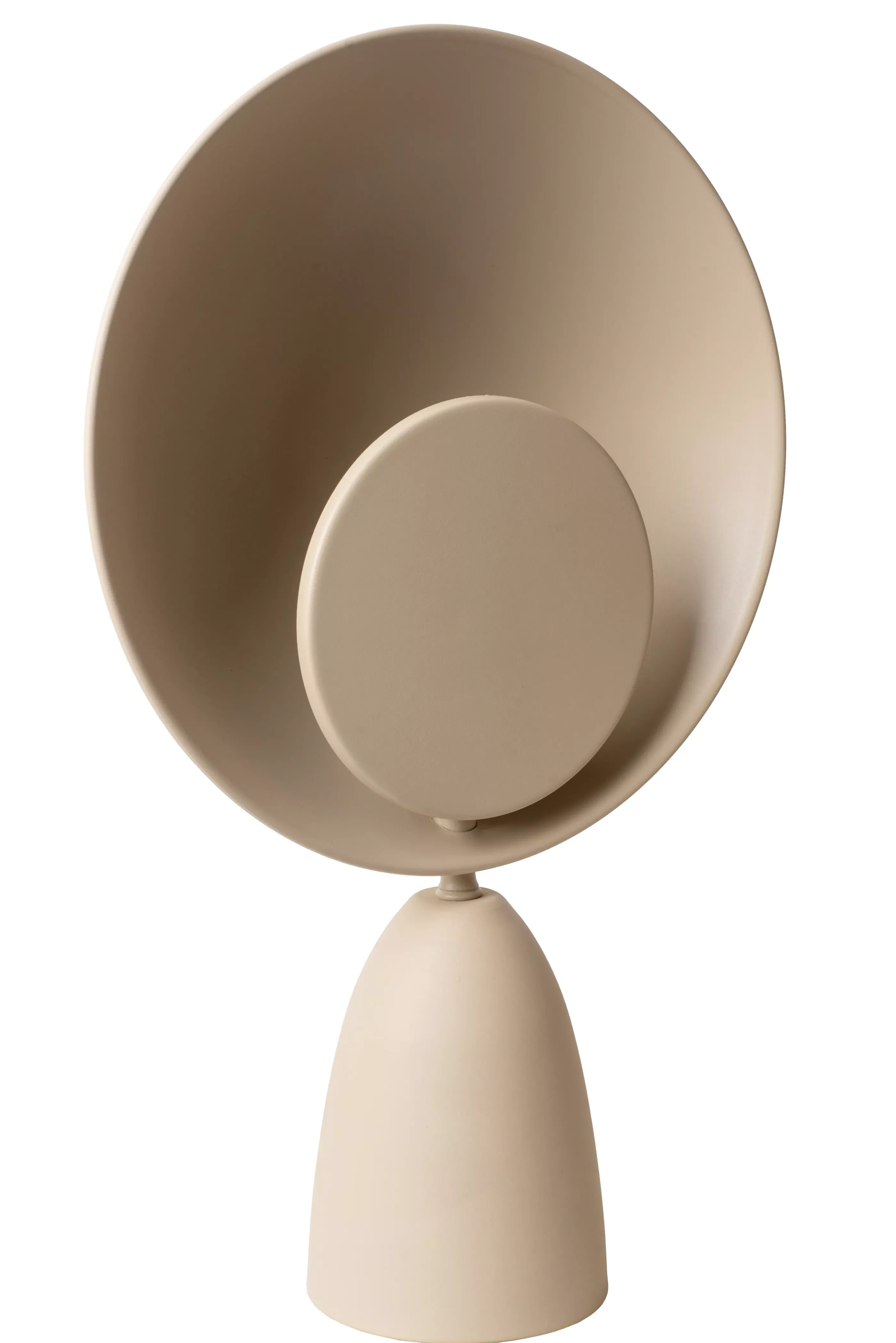 Online CASTAMAR - Tafellamp - Ø 25,5 cm - LED - 1x8W 2100K - Taupe Tafellampen