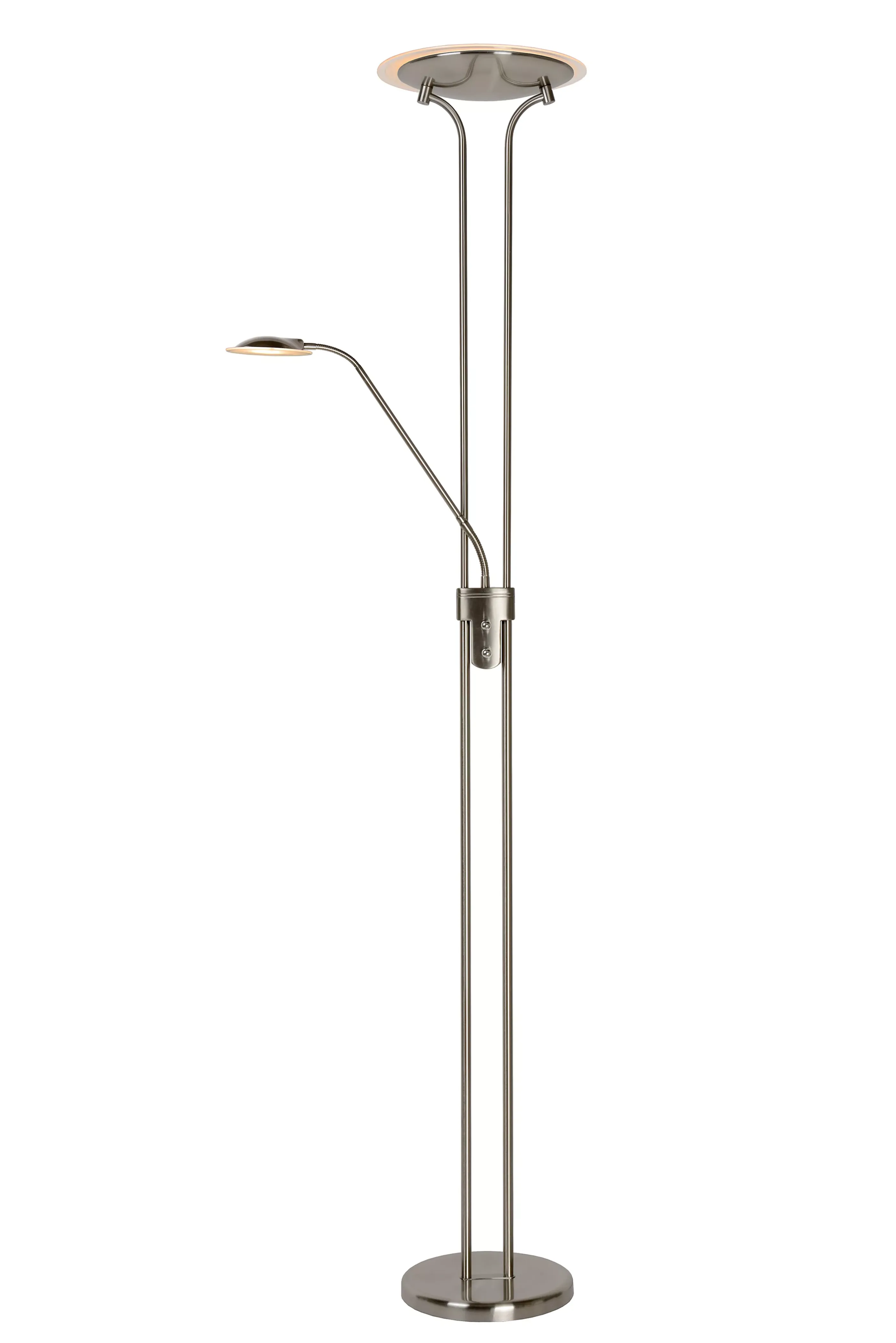 Cheap CHAMPION-LED - Leeslamp - Ø 30 cm - LED Dimb. - 3000K - Mat chroom Staande Lampen