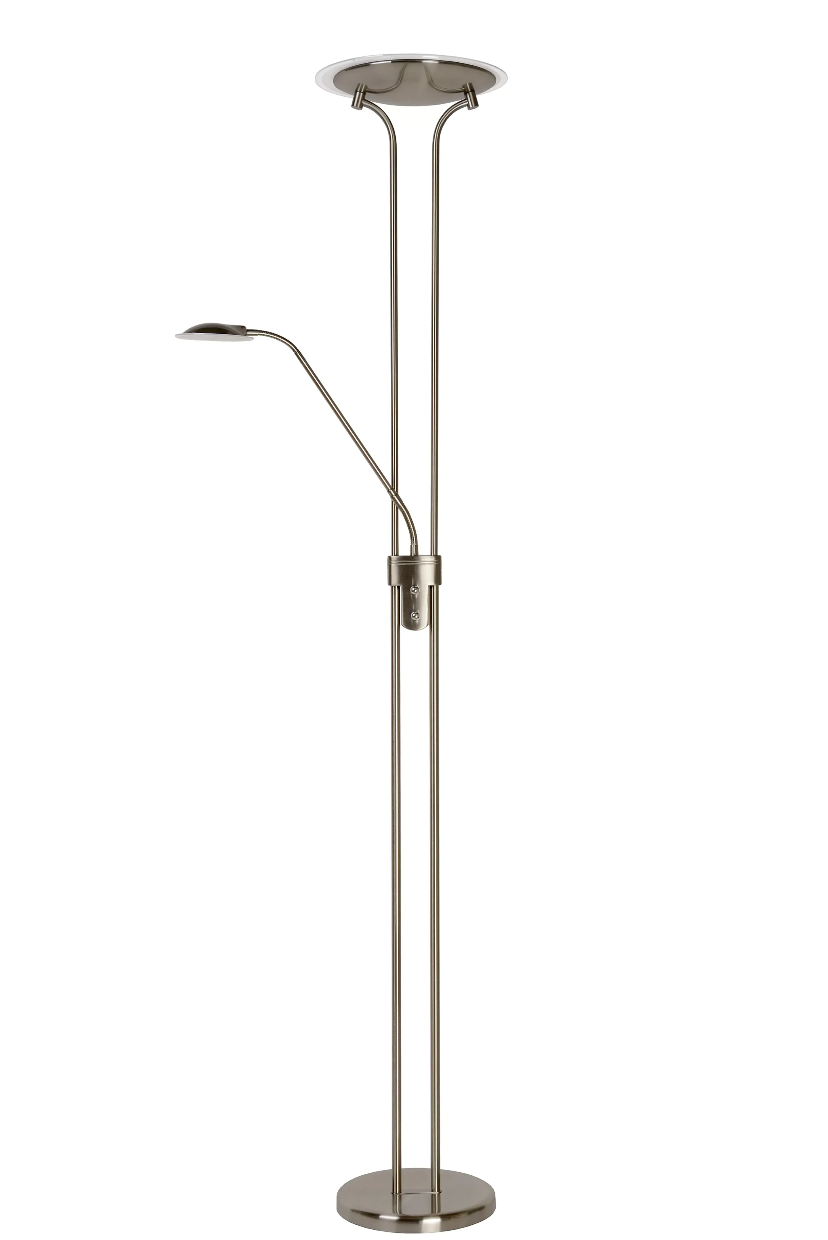 Cheap CHAMPION-LED - Leeslamp - Ø 30 cm - LED Dimb. - 3000K - Mat chroom Staande Lampen