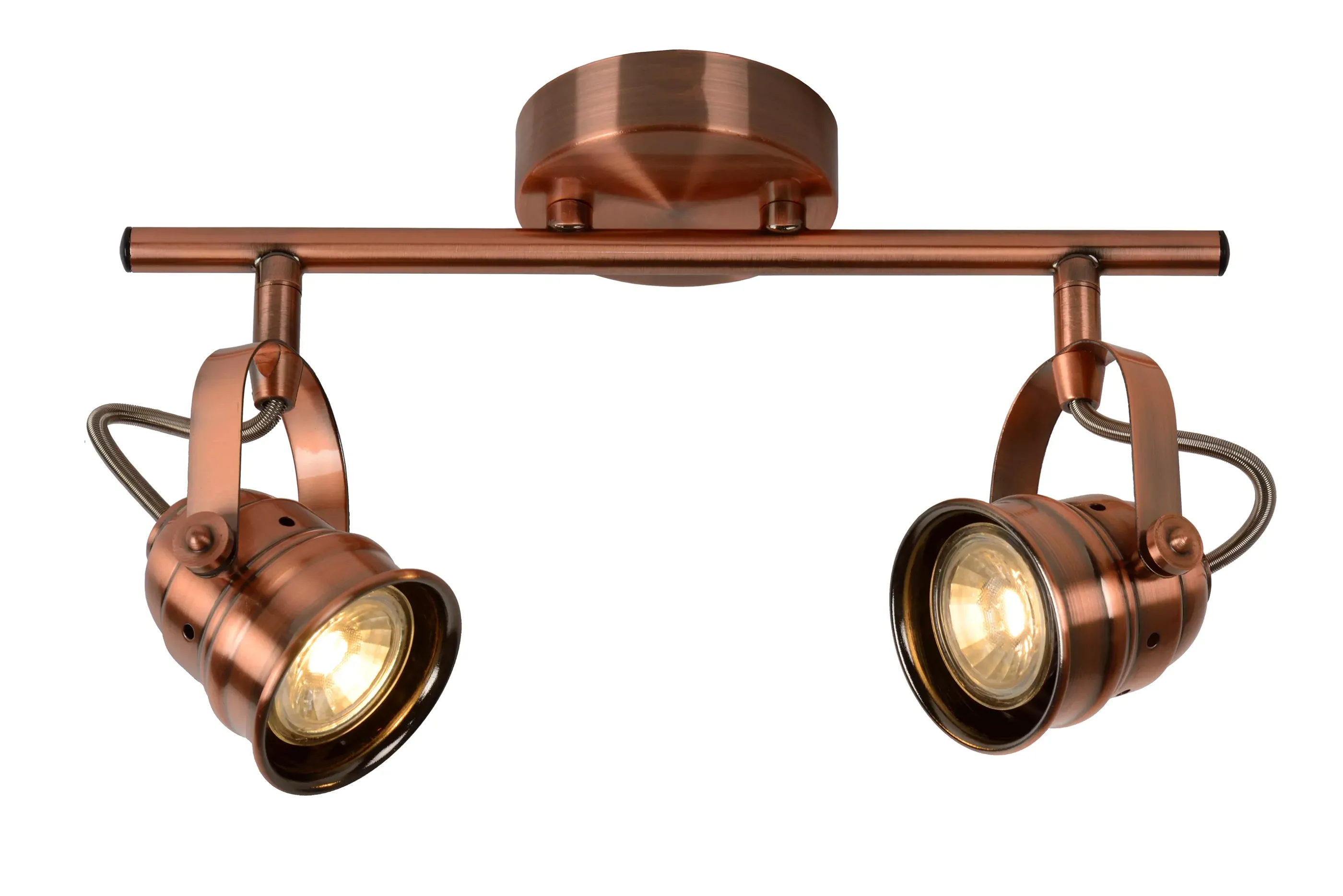 Cheap CIGAL - Plafondspot - LED - GU10 - 2x5W 2700K - Koper Plafondlampen