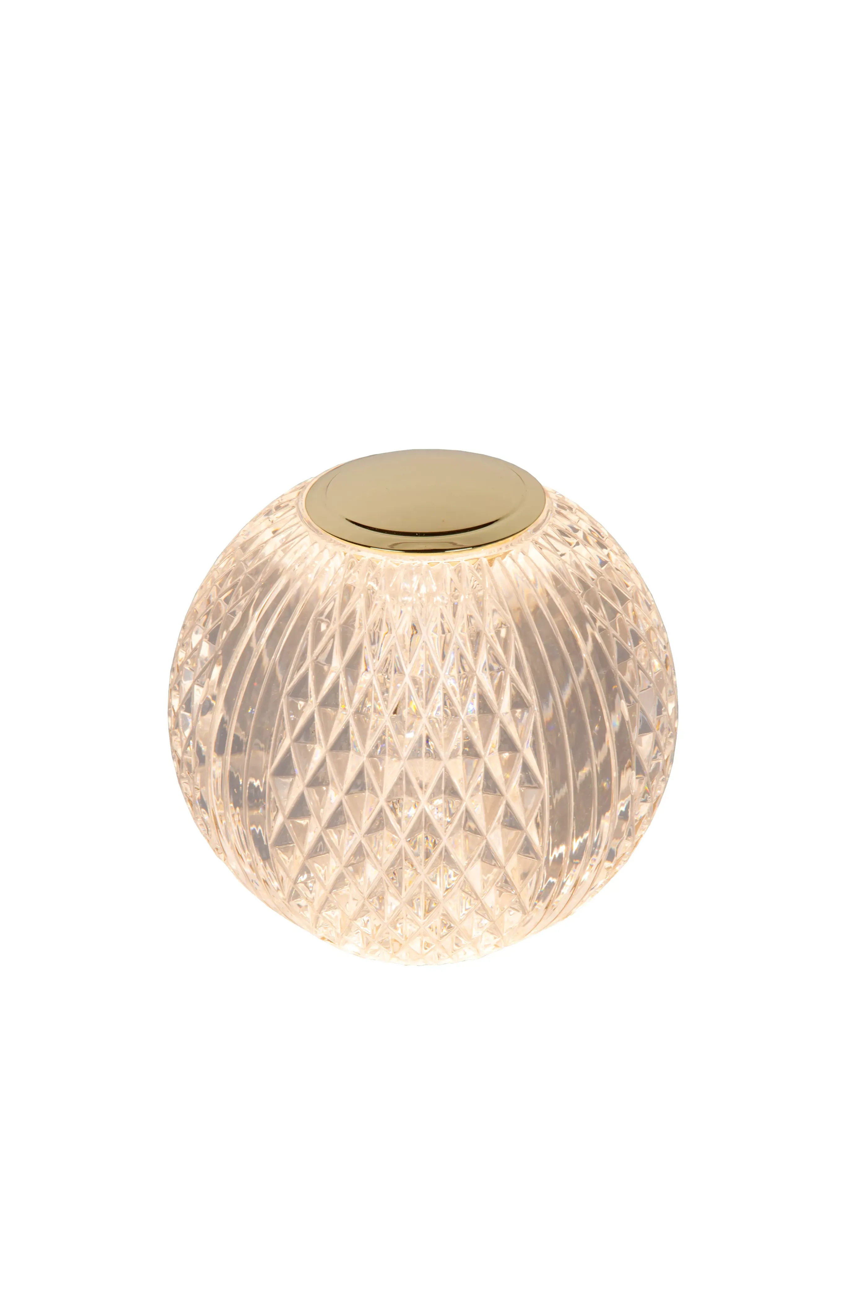 Fashion CINTRA - Oplaadbare Tafellamp - Accu/Batterij - Ø 9 cm - LED 3 StepDim - 1x1,5W 3000K - Transparant Tafellampen