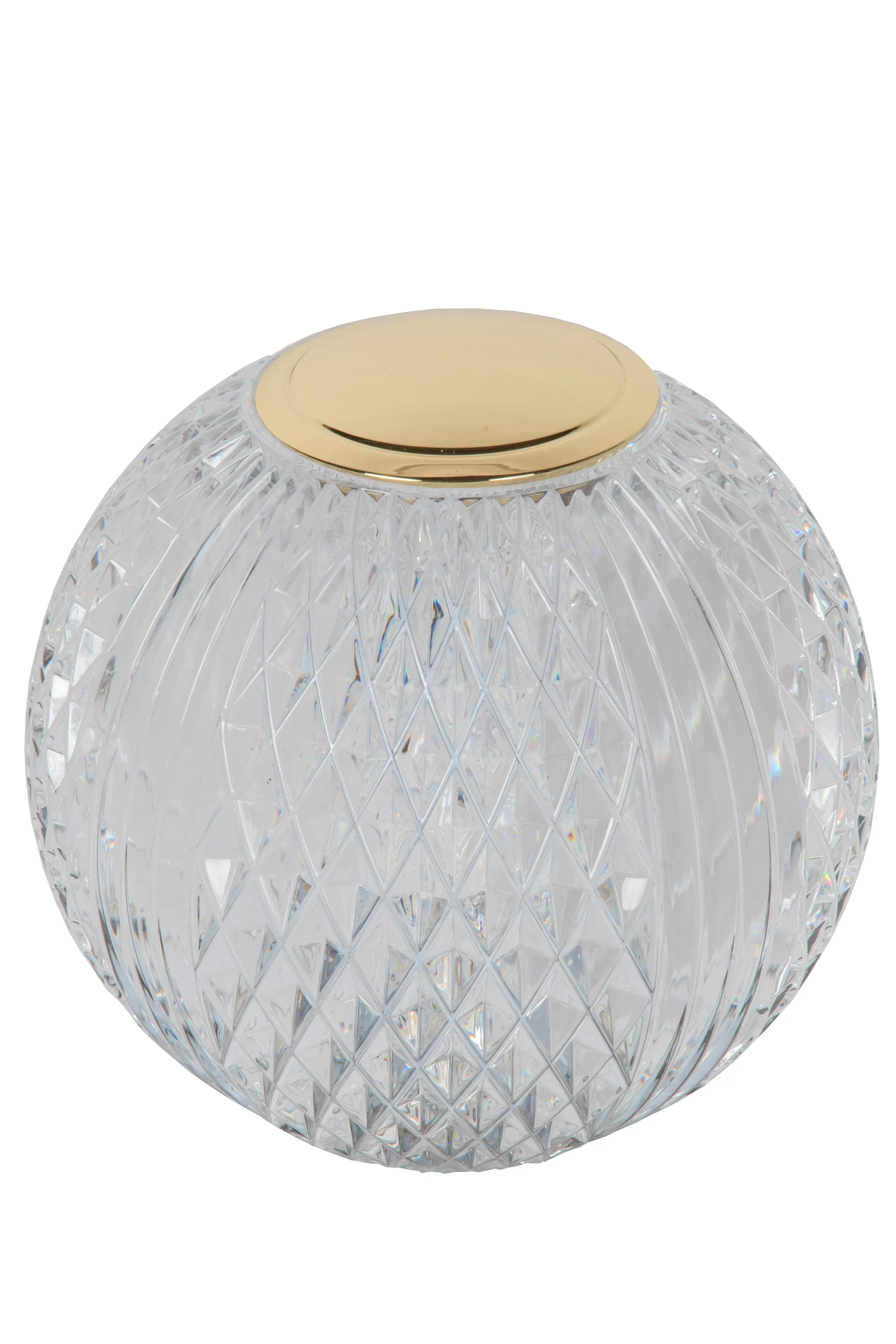 Fashion CINTRA - Oplaadbare Tafellamp - Accu/Batterij - Ø 9 cm - LED 3 StepDim - 1x1,5W 3000K - Transparant Tafellampen