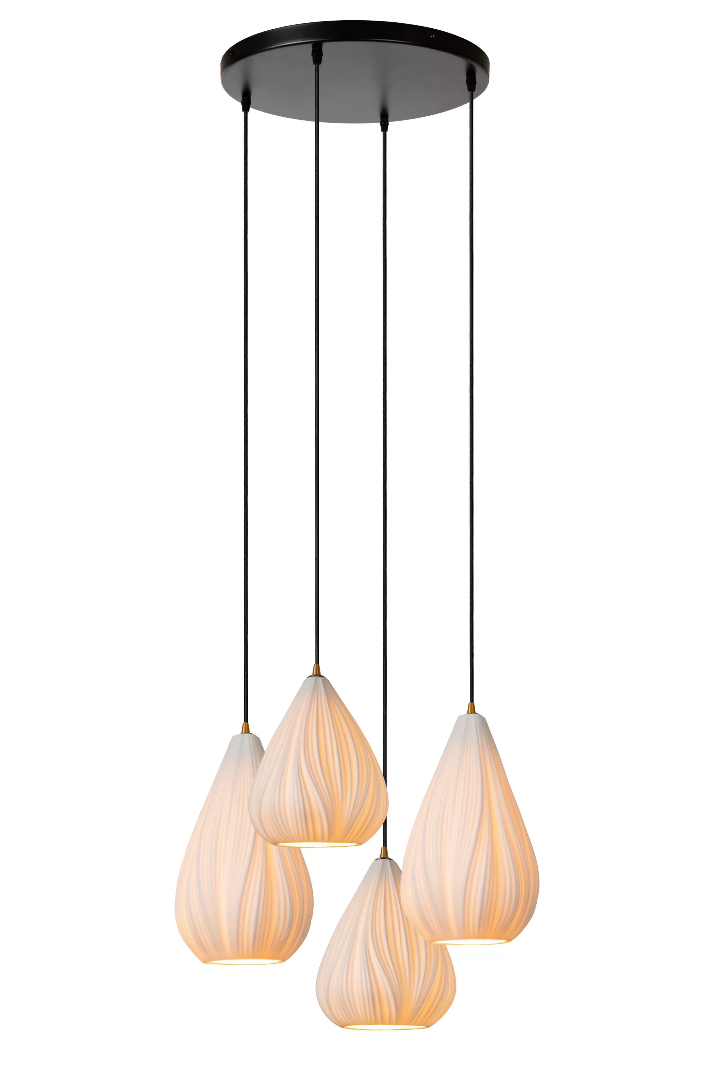 Cheap CINZIA - Hanglamp - Ø 55,5 cm - 4xE27 - Wit Hanglampen