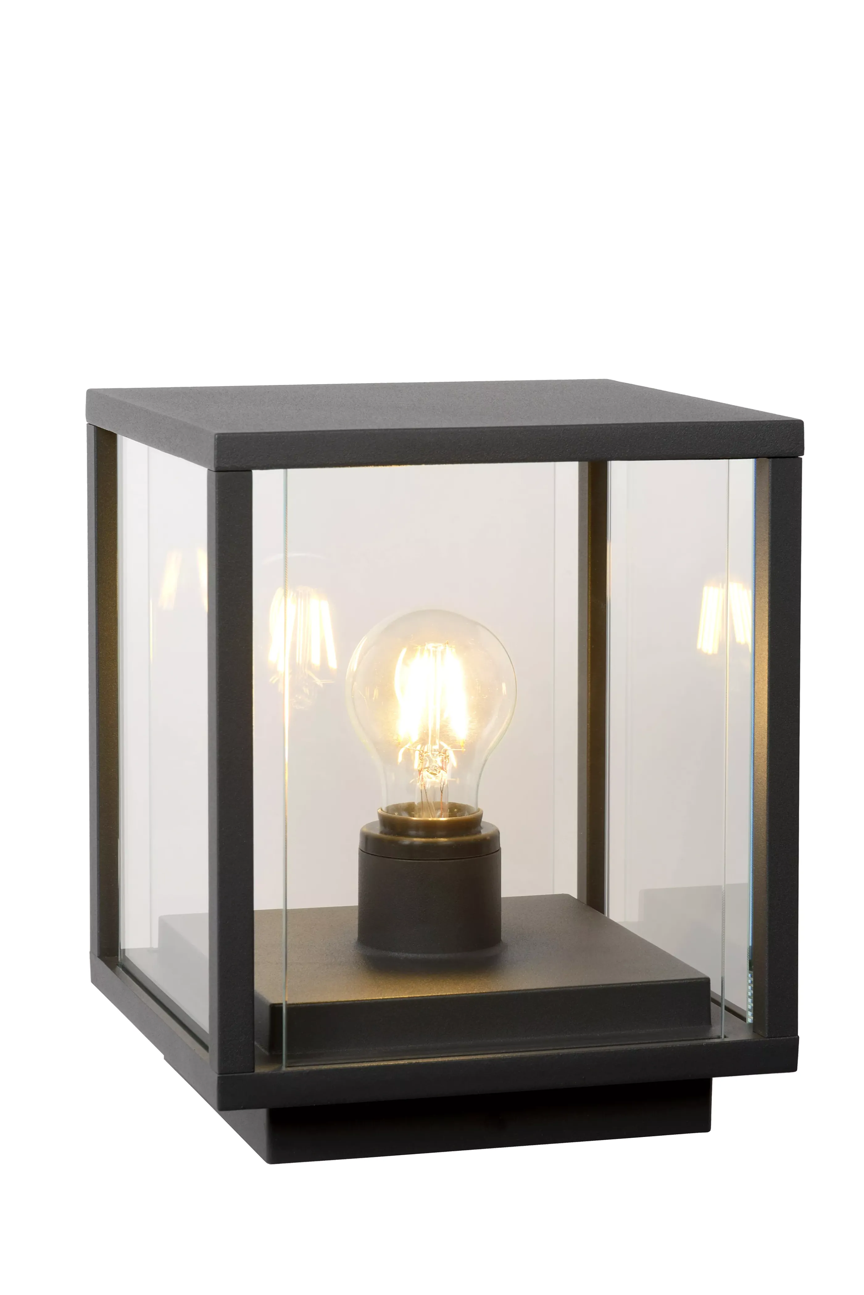 Fashion CLAIRE - Sokkellamp - 1xE27 - IP54 - Antraciet Sokkellampen