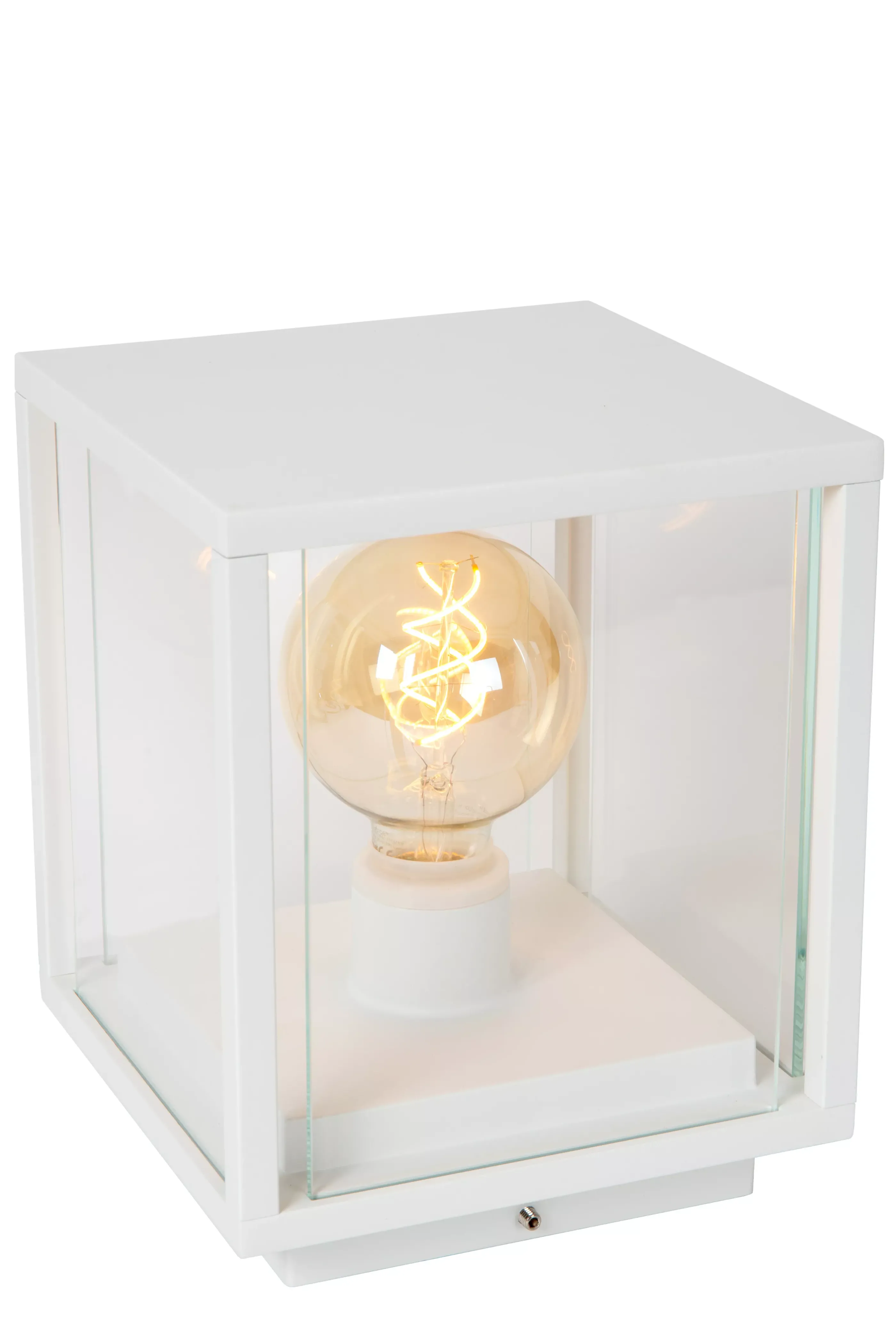 Fashion CLAIRE - Sokkellamp - 1xE27 - IP54 - Wit Sokkellampen