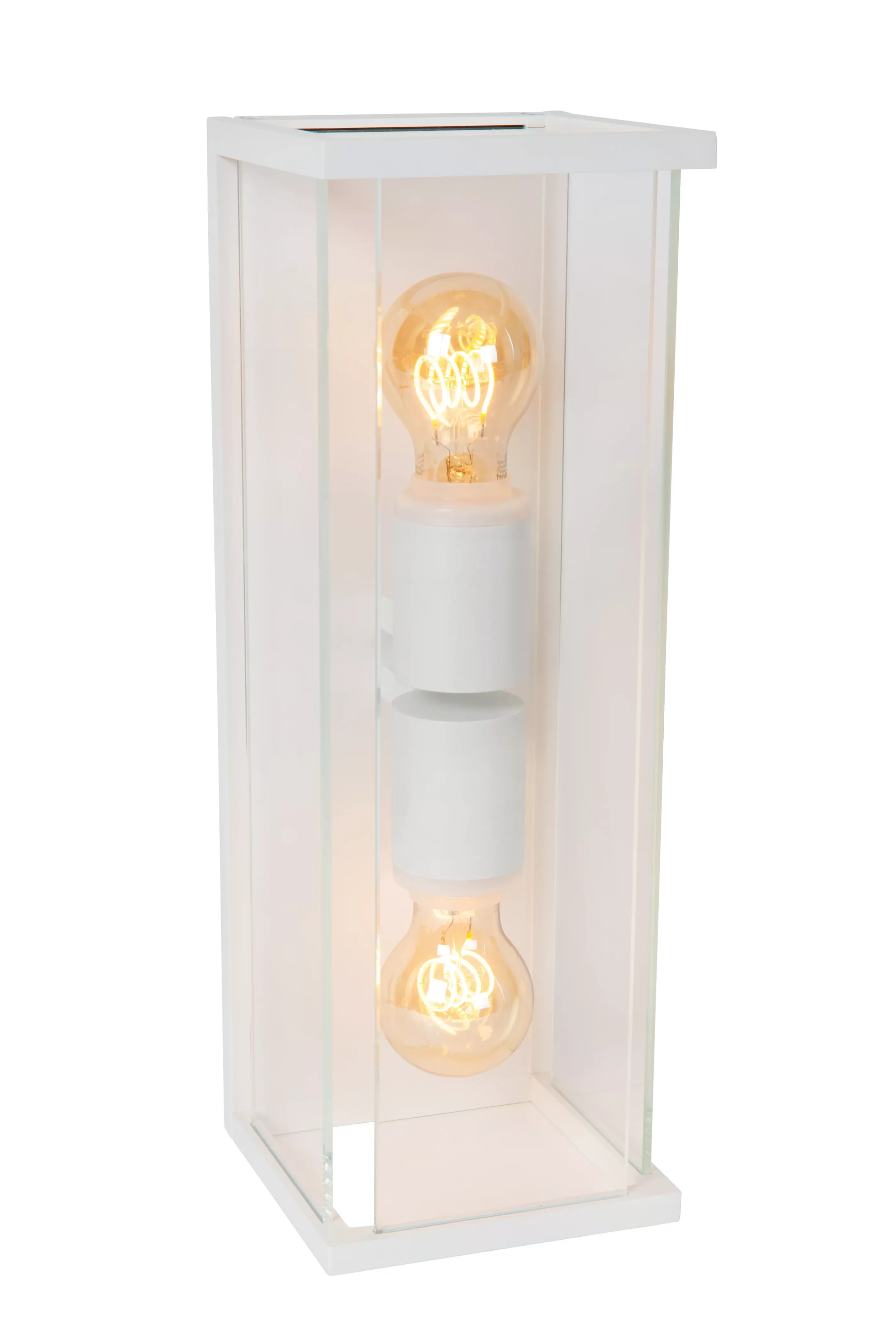 Clearance CLAIRE - Wandlamp Binnen/Buiten - 2xE27 - IP54 - Wit Wandverlichting Buiten
