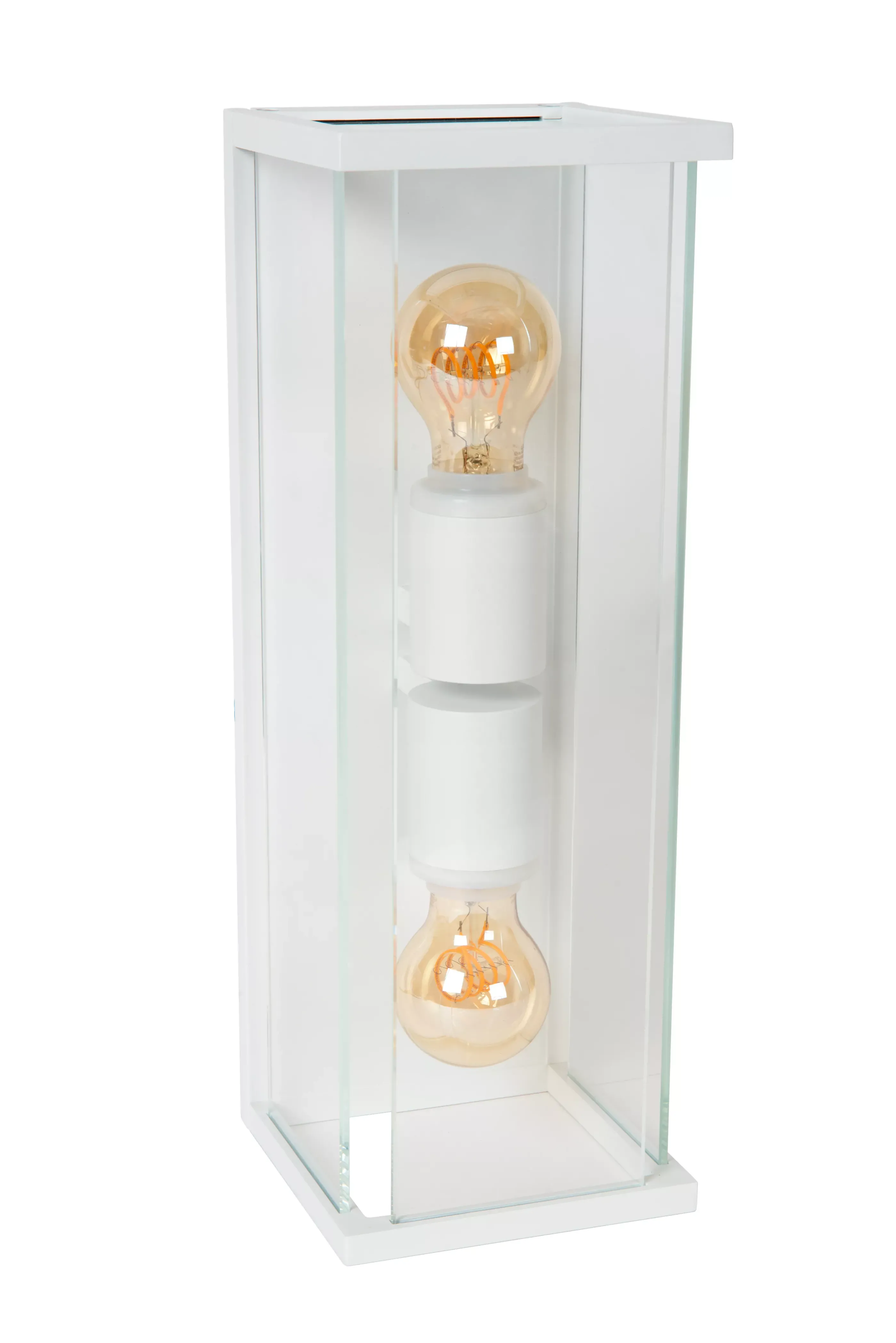 Clearance CLAIRE - Wandlamp Binnen/Buiten - 2xE27 - IP54 - Wit Wandverlichting Buiten