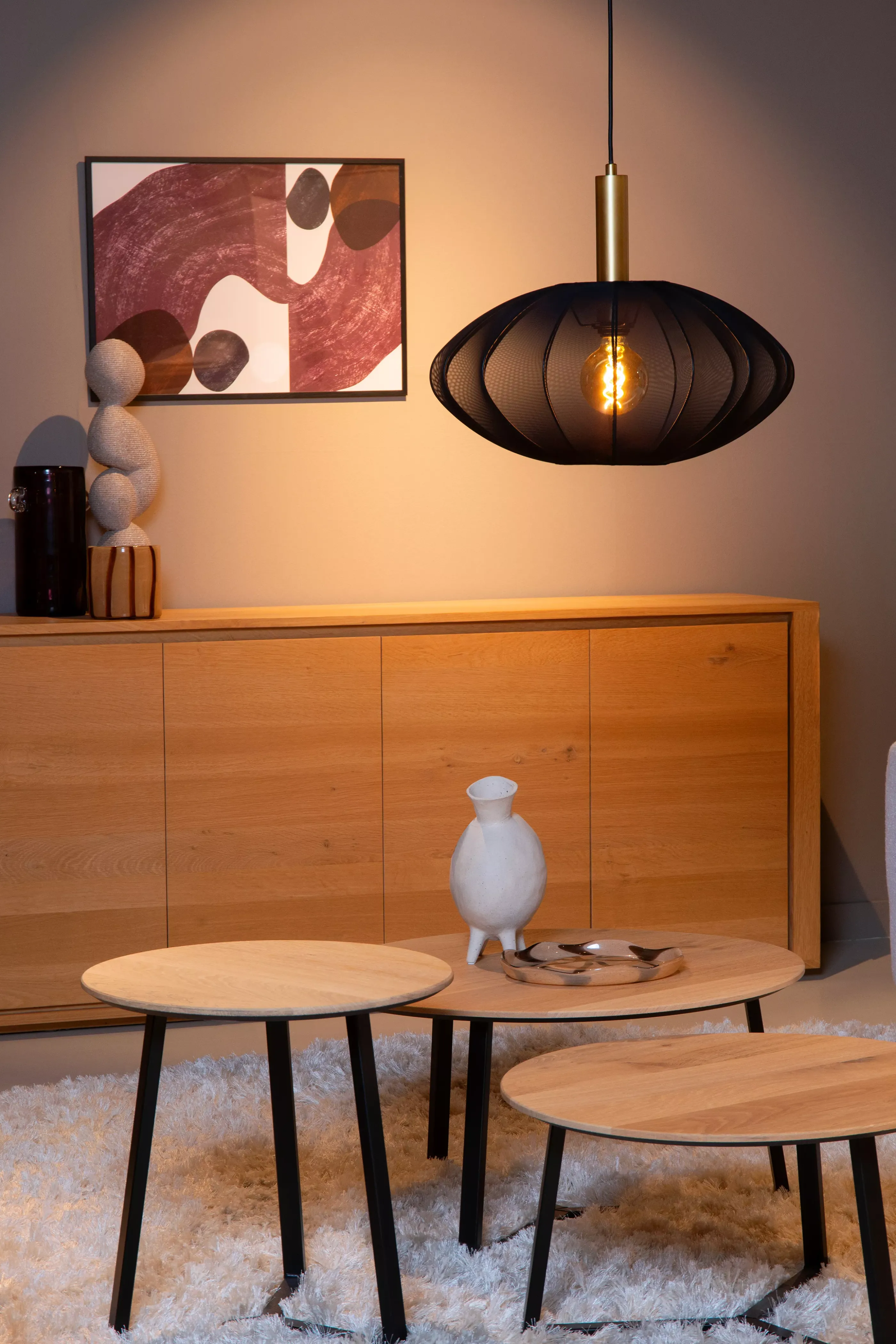 Cheap CORINA - Hanglamp - Ø 50 cm - 1xE27 - Zwart Hanglampen