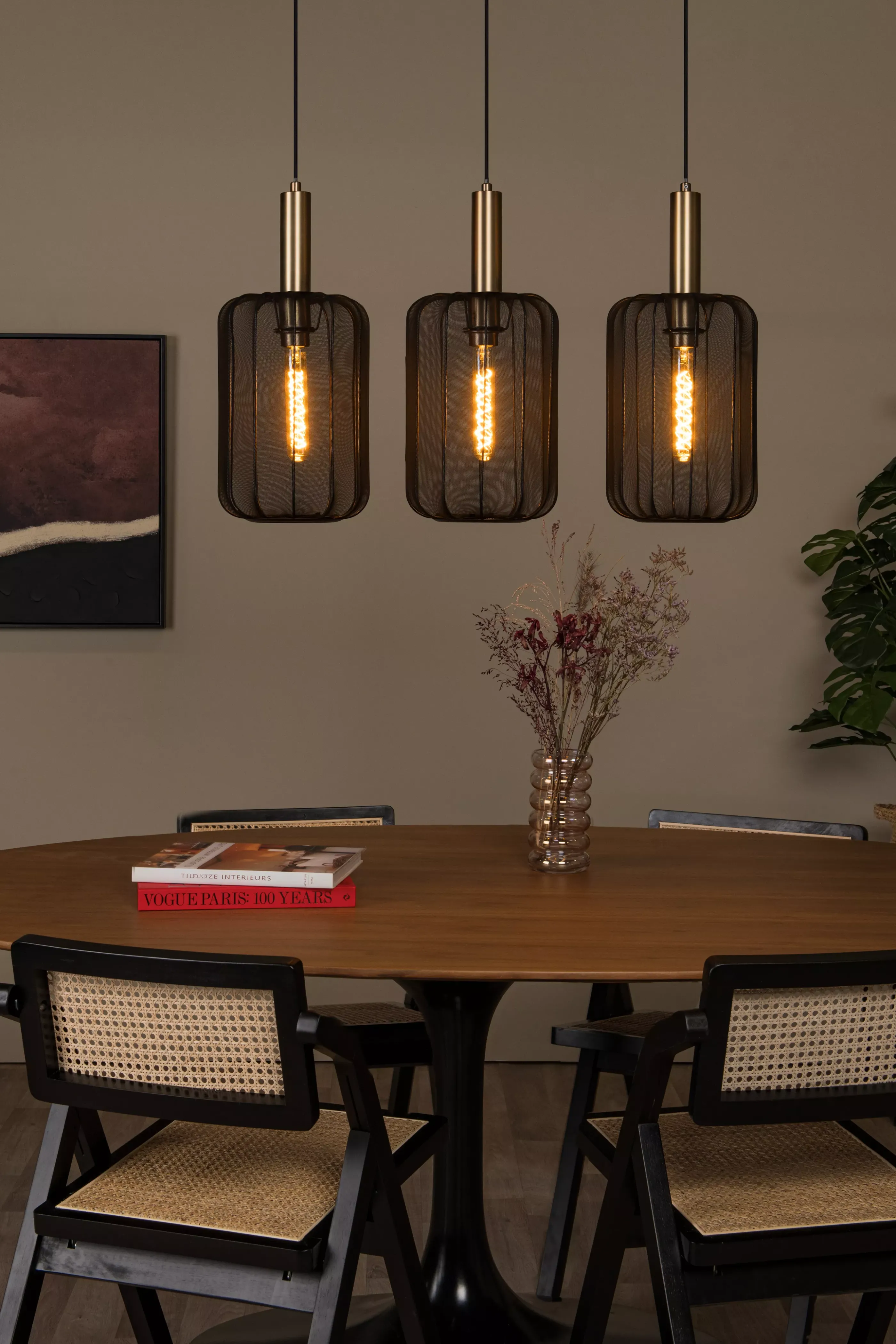 Store CORINA - Hanglamp - 3xE27 - Zwart Hanglampen