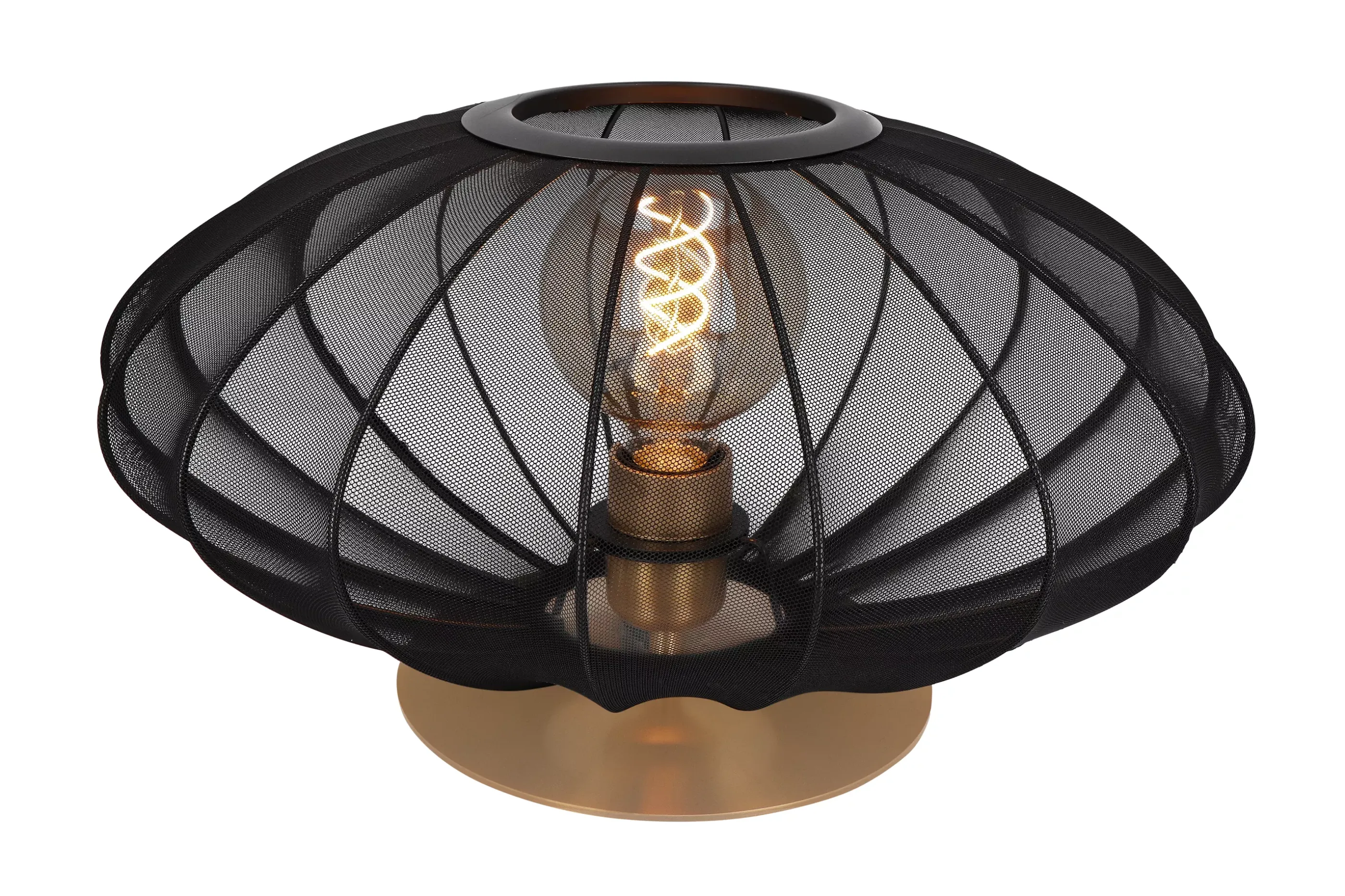 Clearance CORINA - Tafellamp - Ø 40 cm - 1xE27 - Zwart Tafellampen