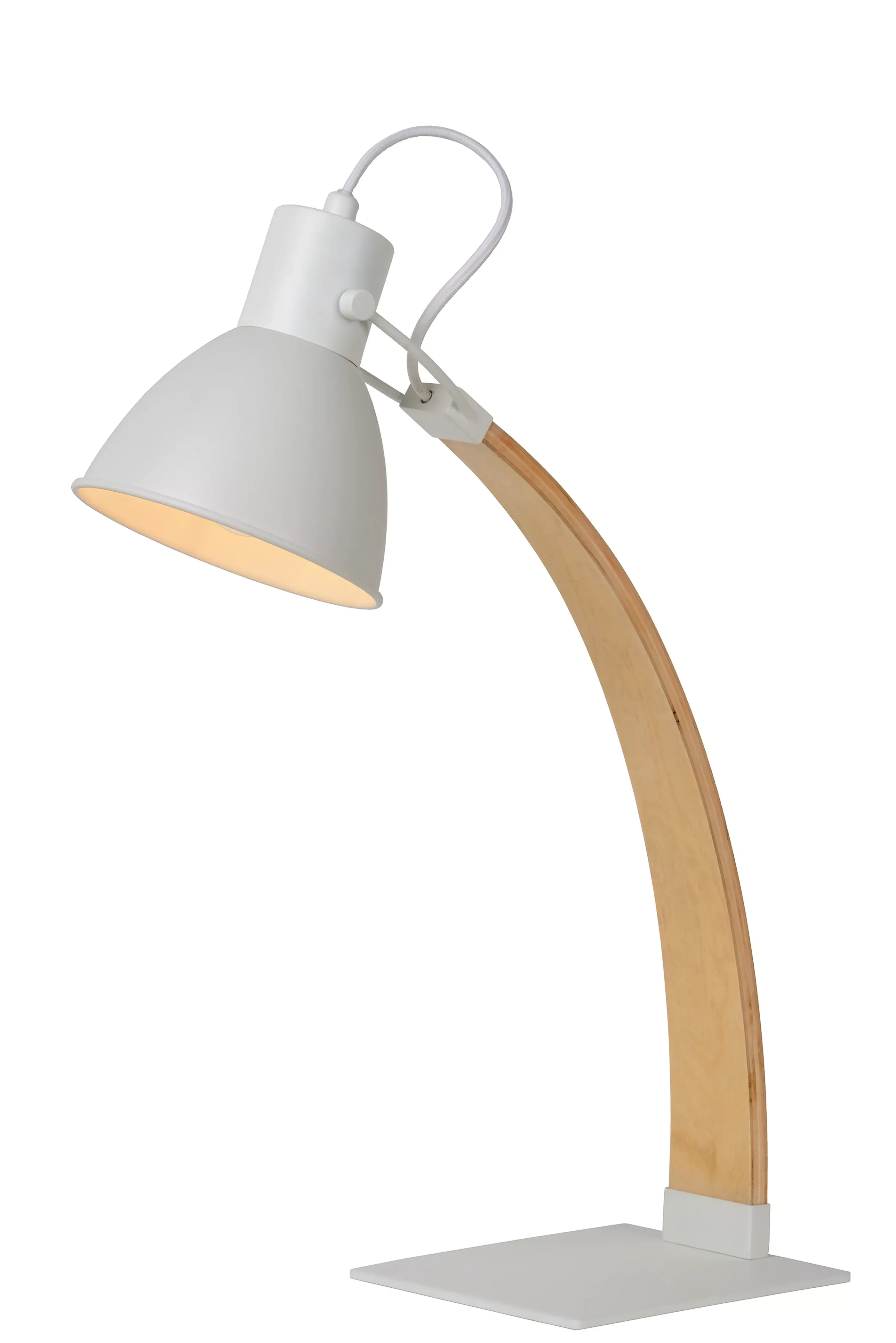Sale CURF - Bureaulamp - 1xE27 - Wit Bureaulampen