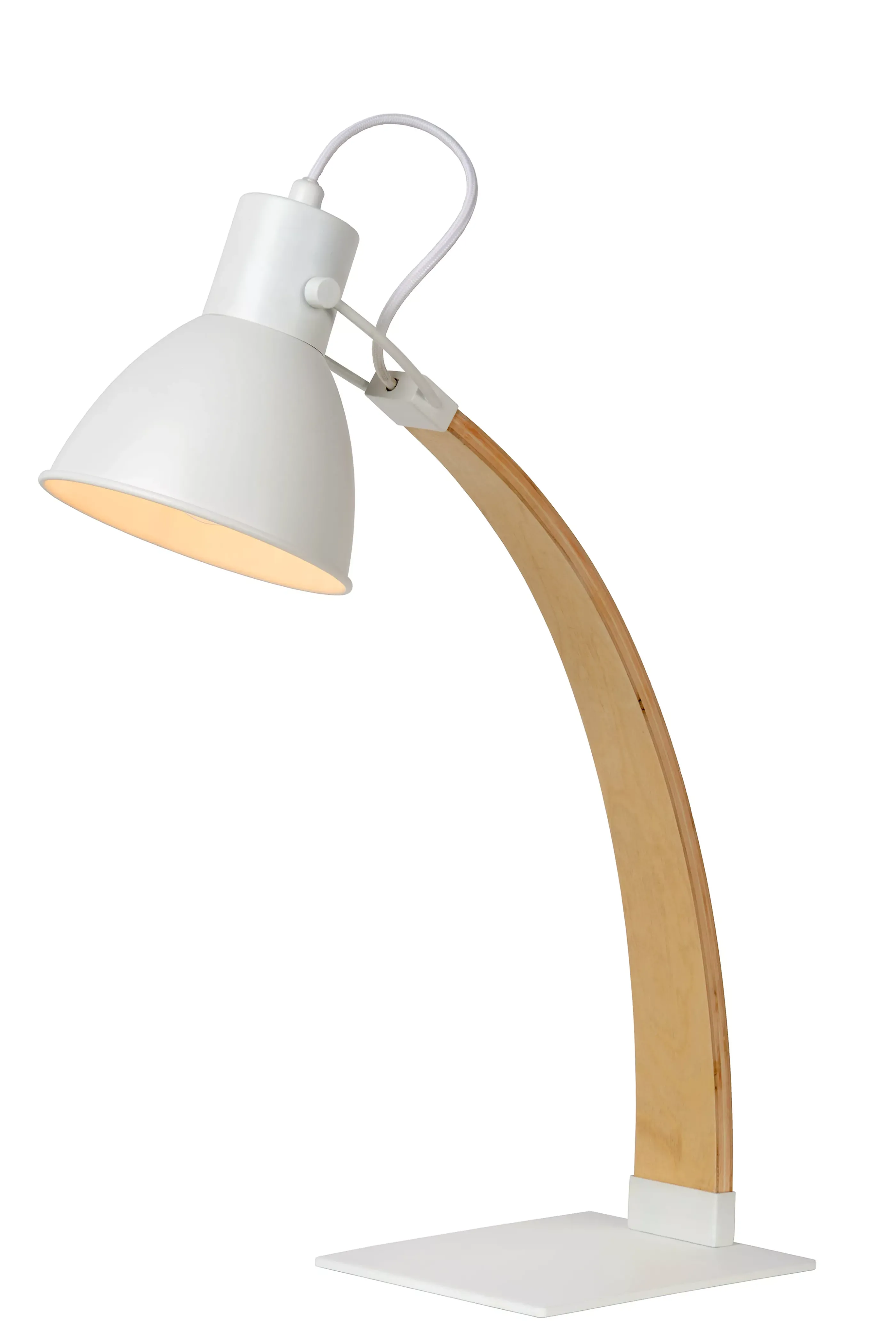 Sale CURF - Bureaulamp - 1xE27 - Wit Bureaulampen