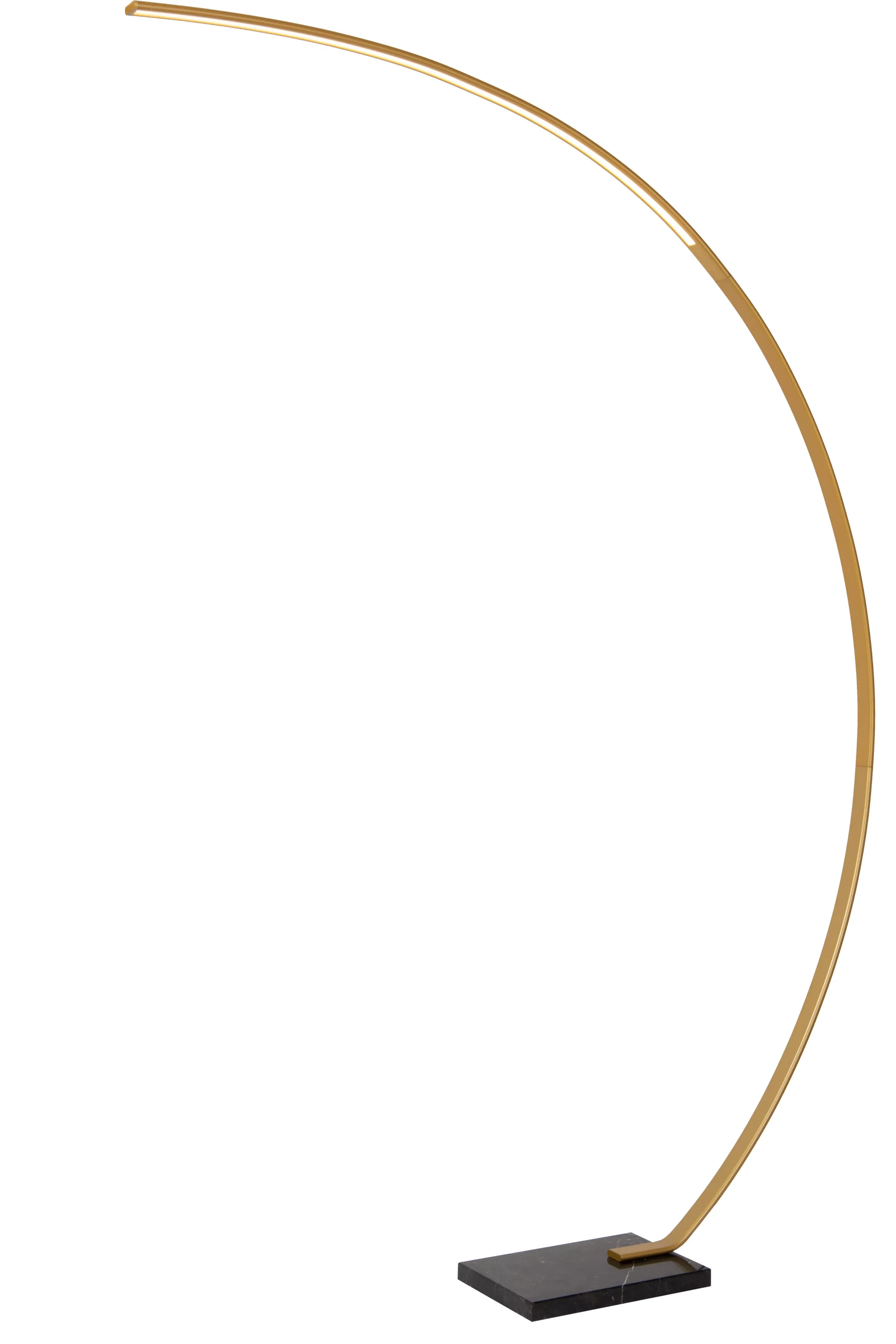 Hot CURVE - Booglamp - LED Dimb. - 1x15W 2700K - Mat Goud / Messing Staande Lampen