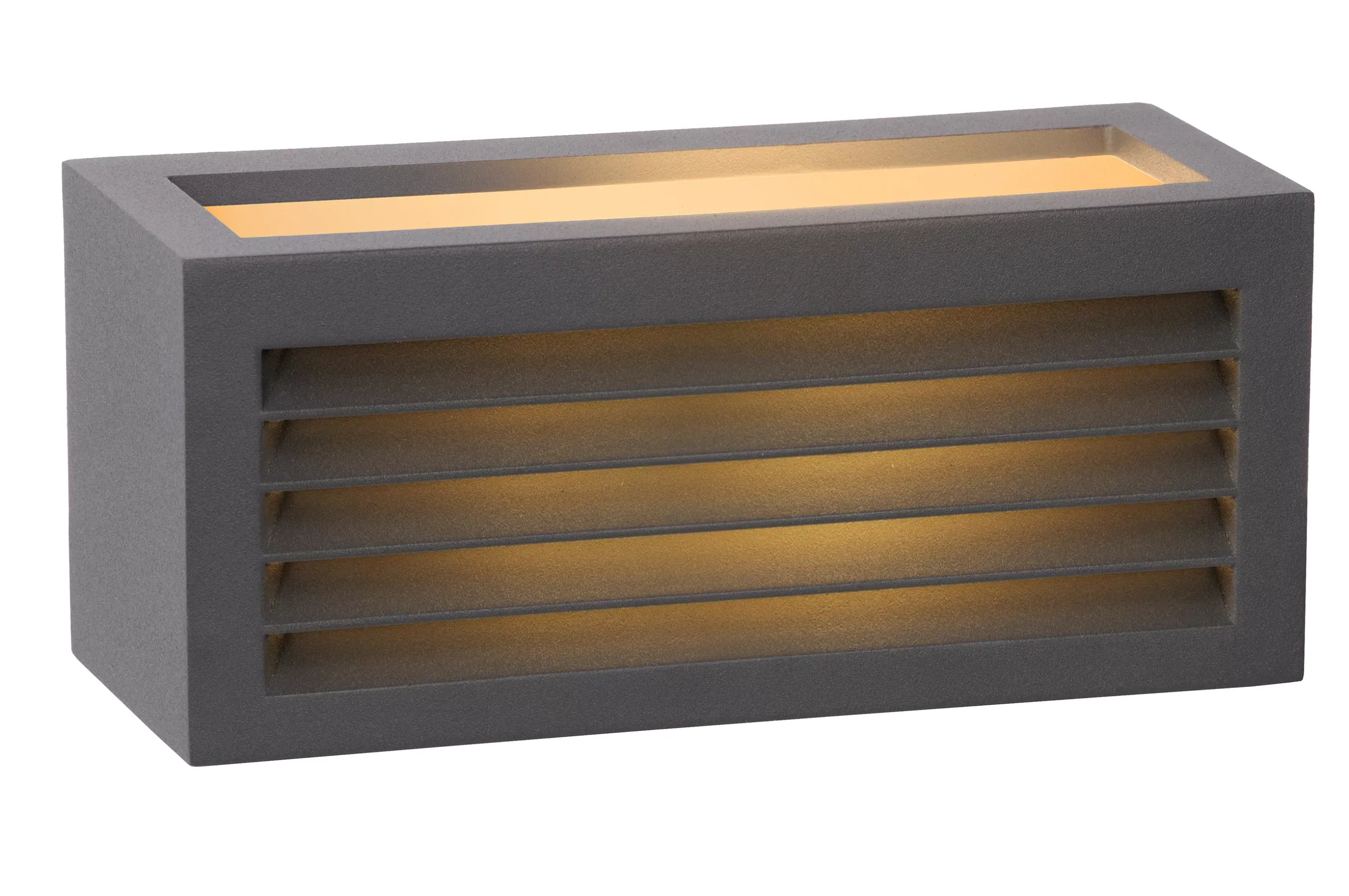 Outlet DIMO - Wandlamp Binnen/Buiten - 1xE27 - IP54 - Antraciet Wandverlichting Buiten