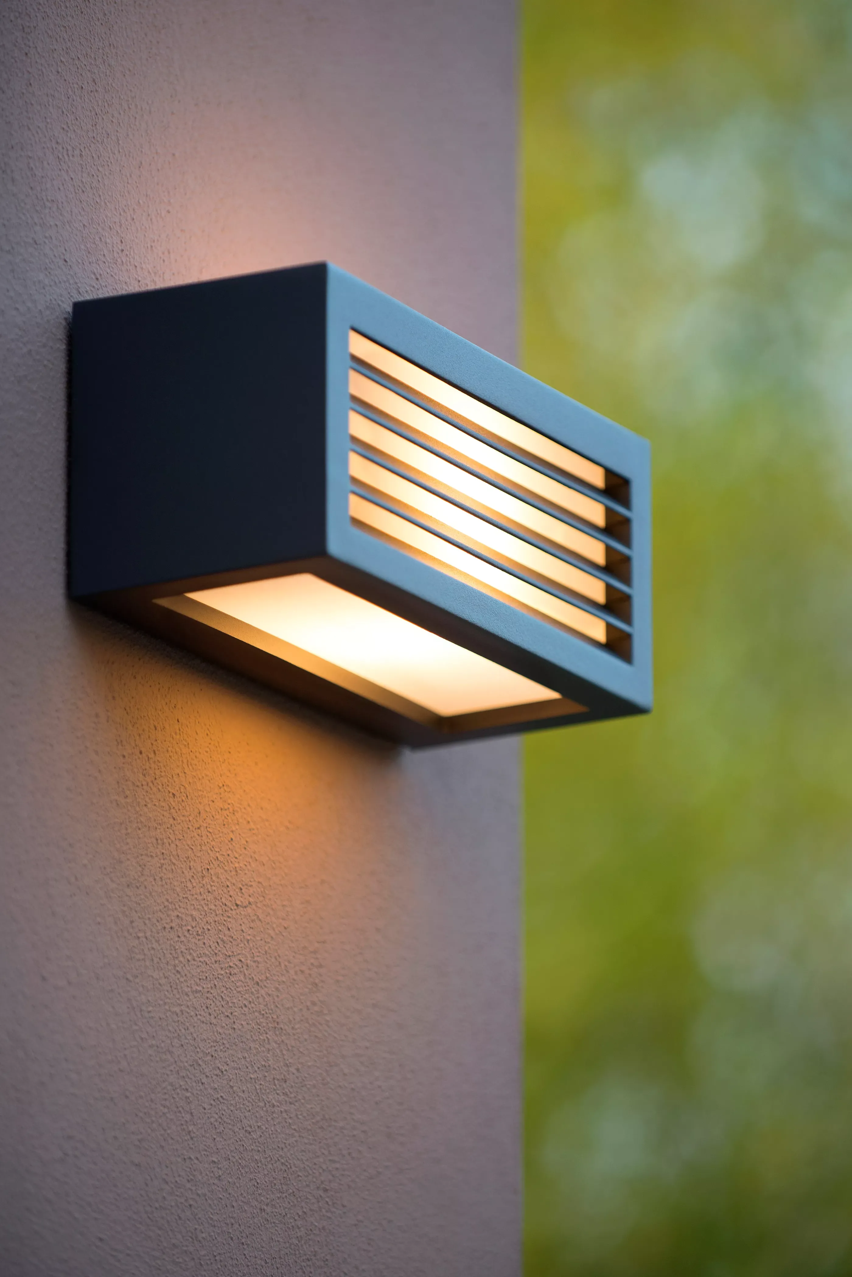 Outlet DIMO - Wandlamp Binnen/Buiten - 1xE27 - IP54 - Antraciet Wandverlichting Buiten