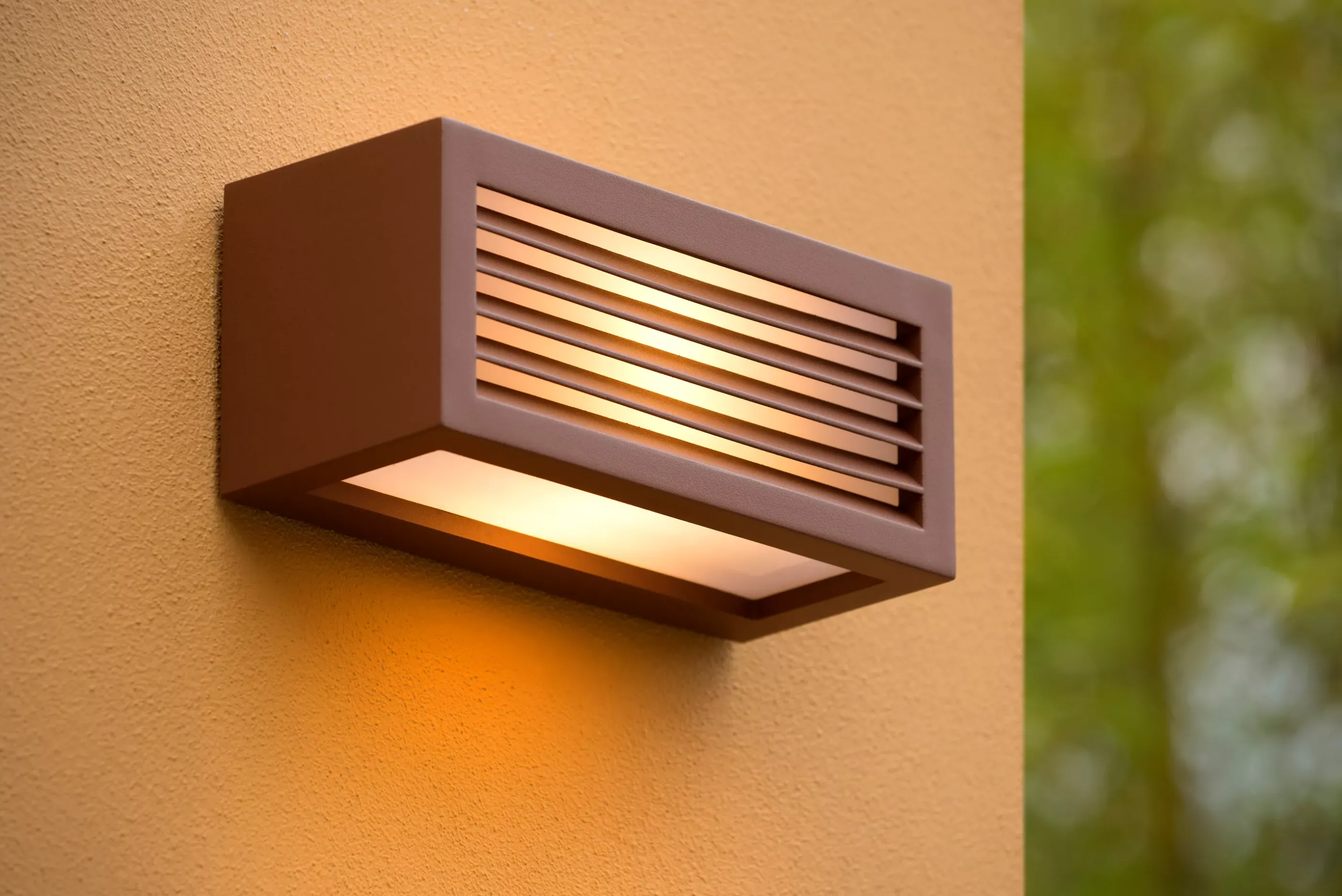 Store DIMO - Wandlamp Binnen/Buiten - 1xE27 - IP54 - Roest bruin Wandverlichting Buiten