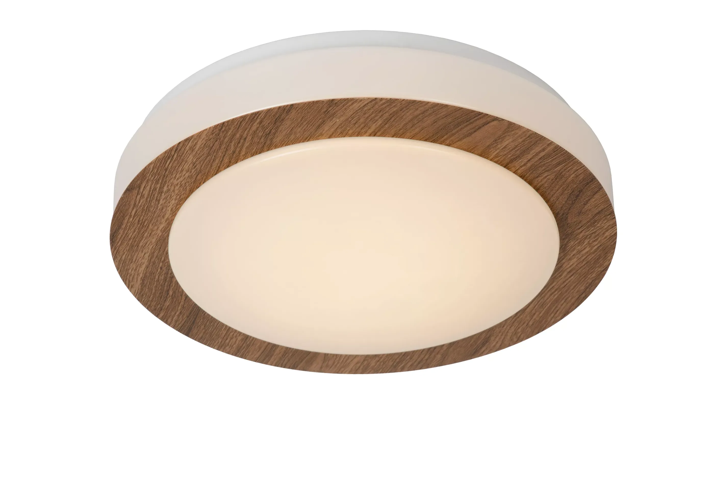 Clearance DIMY - Plafonnière Badkamer - Ø 28,6 cm - LED 3 StepDim - 1x12W 3000K - IP21 - Naturel Plafondlampen
