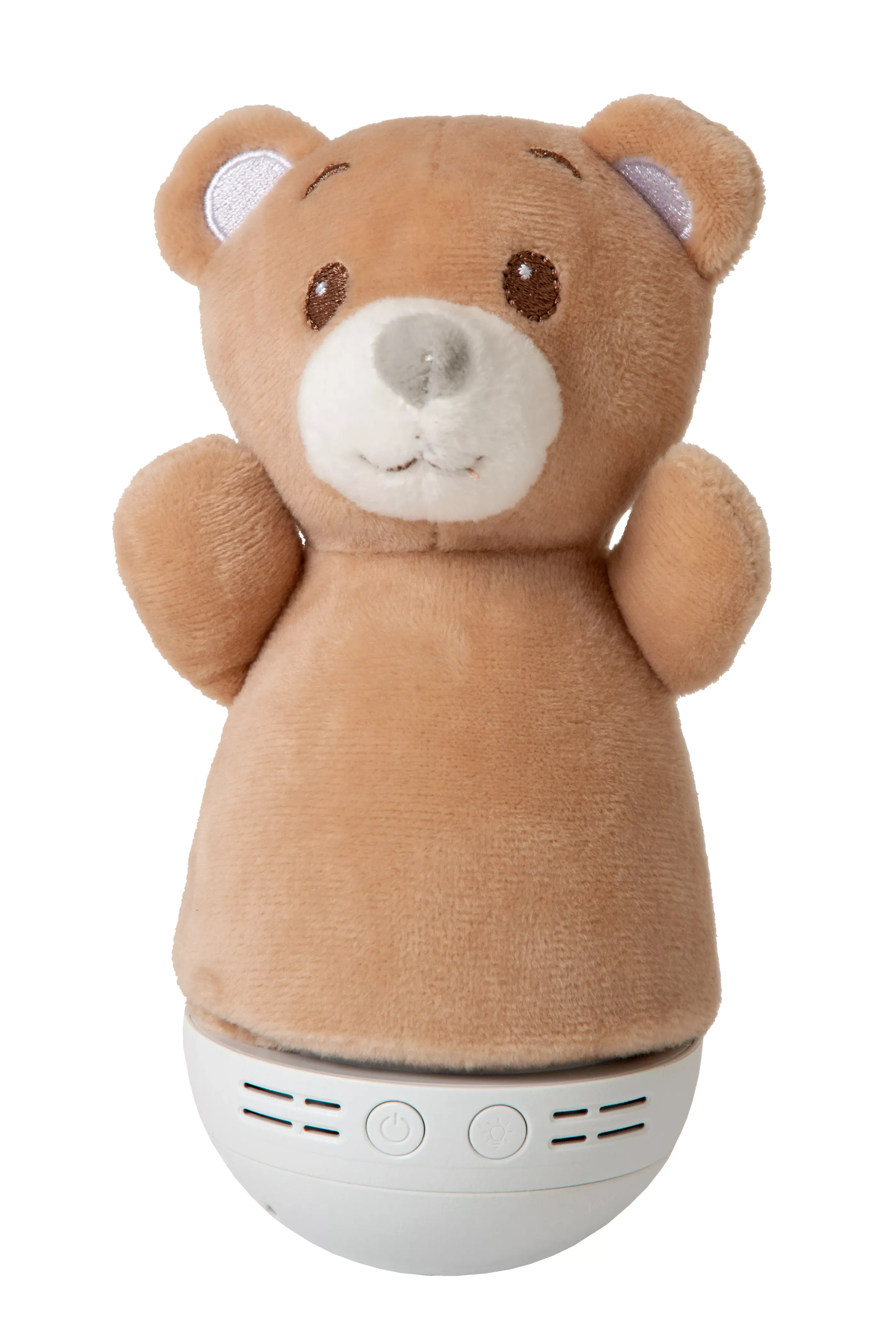 Hot DOLLY - Tafellamp Kinderkamer - Batterijen - LED - 1x3W 2700K - Met muziekfunctie - Bruin Tafellampen