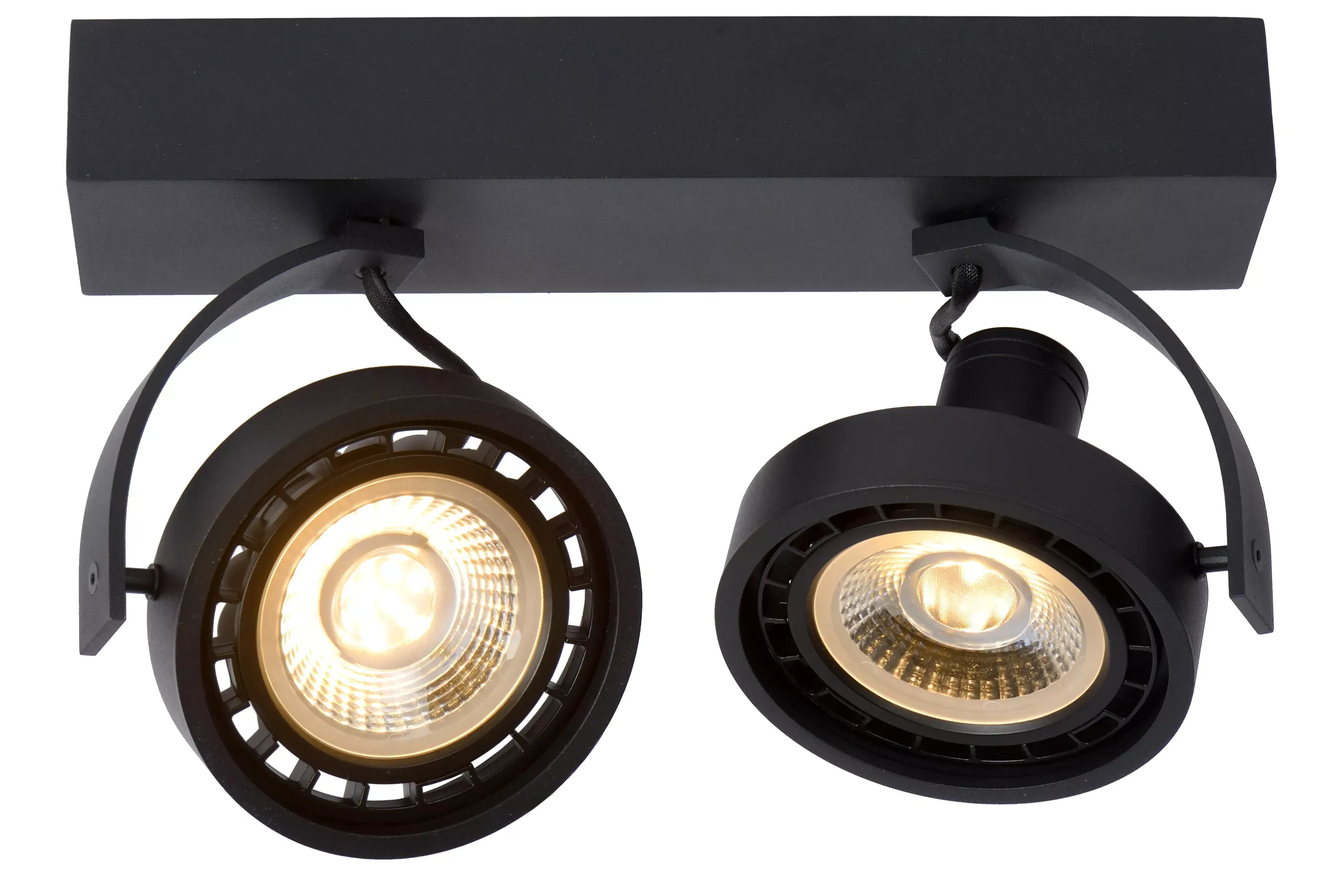 New DORIAN - Plafondspot - LED Dim to warm - GU10 (ES111) - 2x12W 2200K/3000K - Zwart Plafondlampen