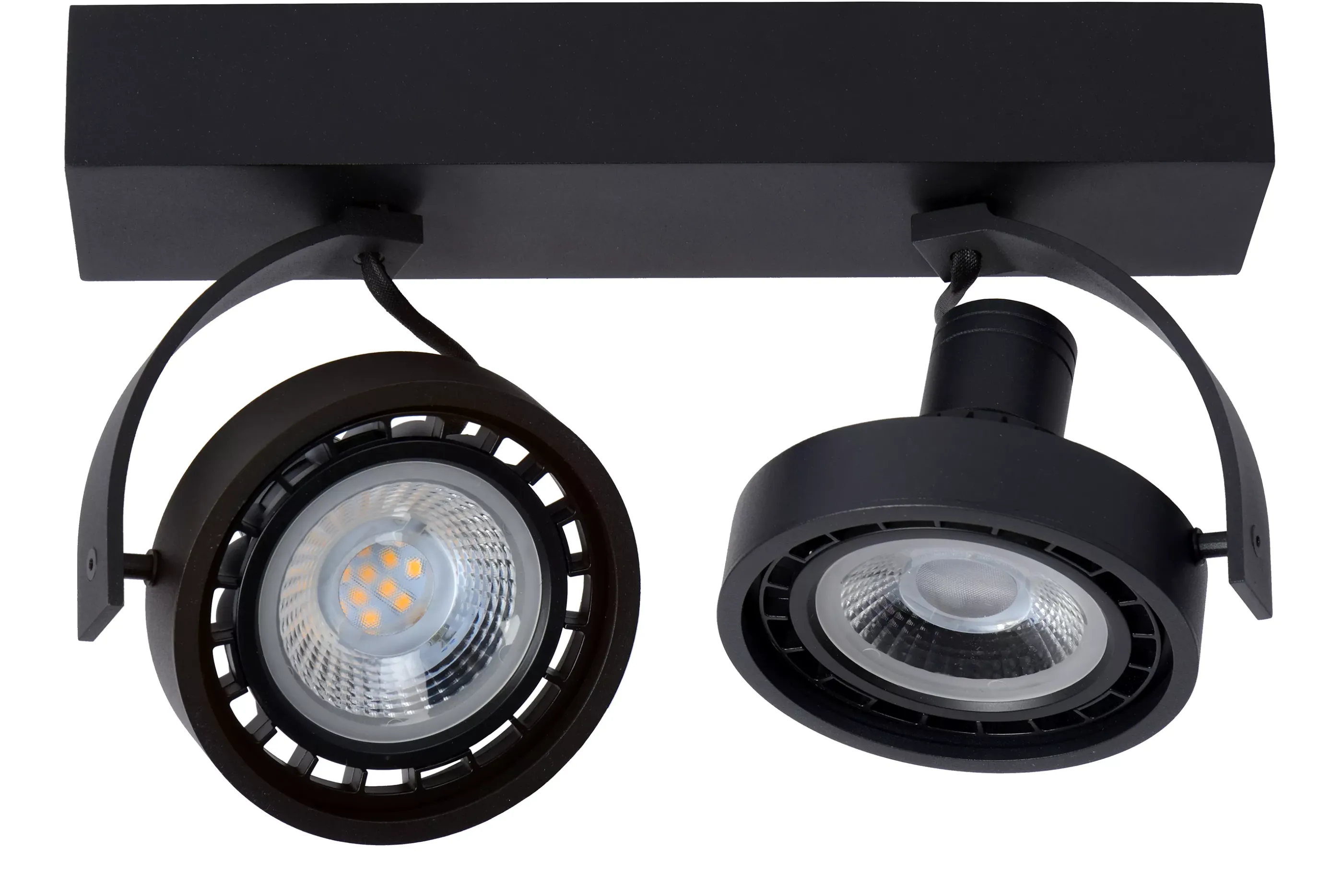 New DORIAN - Plafondspot - LED Dim to warm - GU10 (ES111) - 2x12W 2200K/3000K - Zwart Plafondlampen
